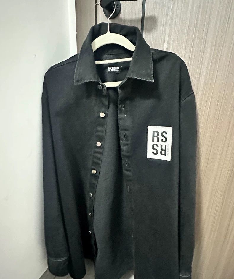 Raf Simons Raf simons Branded denim shirt Size US M / EU 48-50 / 2 - 1 Thumbnail