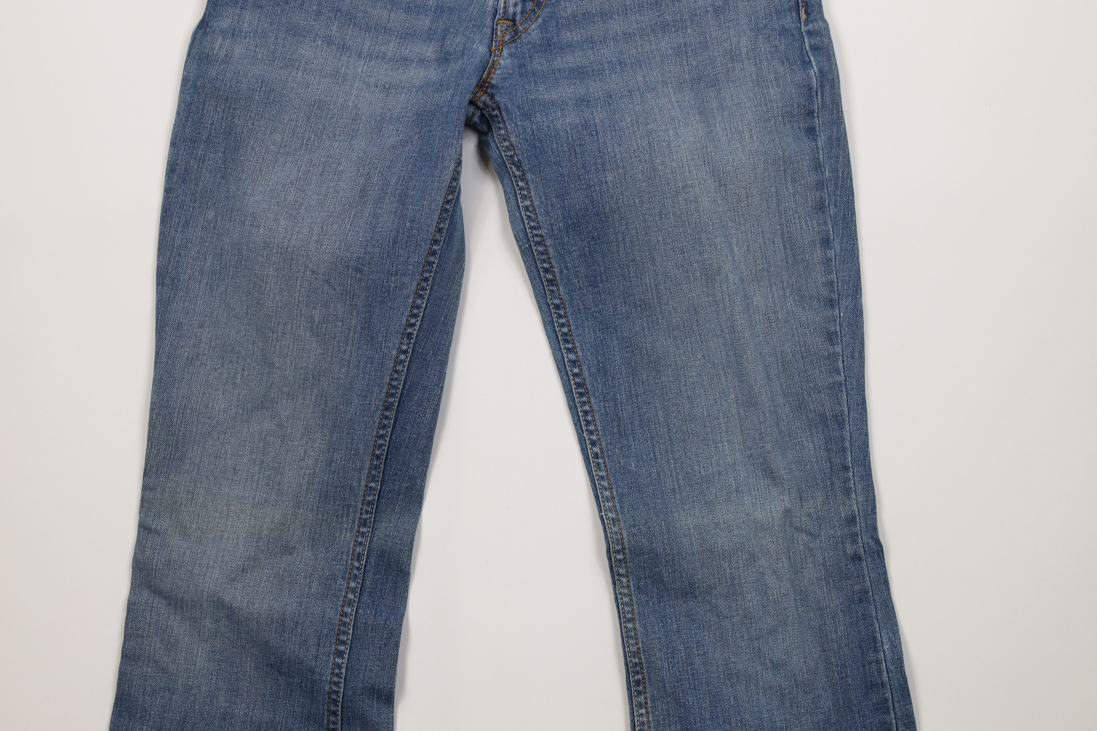 Levi's Vintage Y2K Levis 524 Super Low Flared Wide Leg Denim Jeans Size 28" / US 6 / IT 42 - 3 Thumbnail