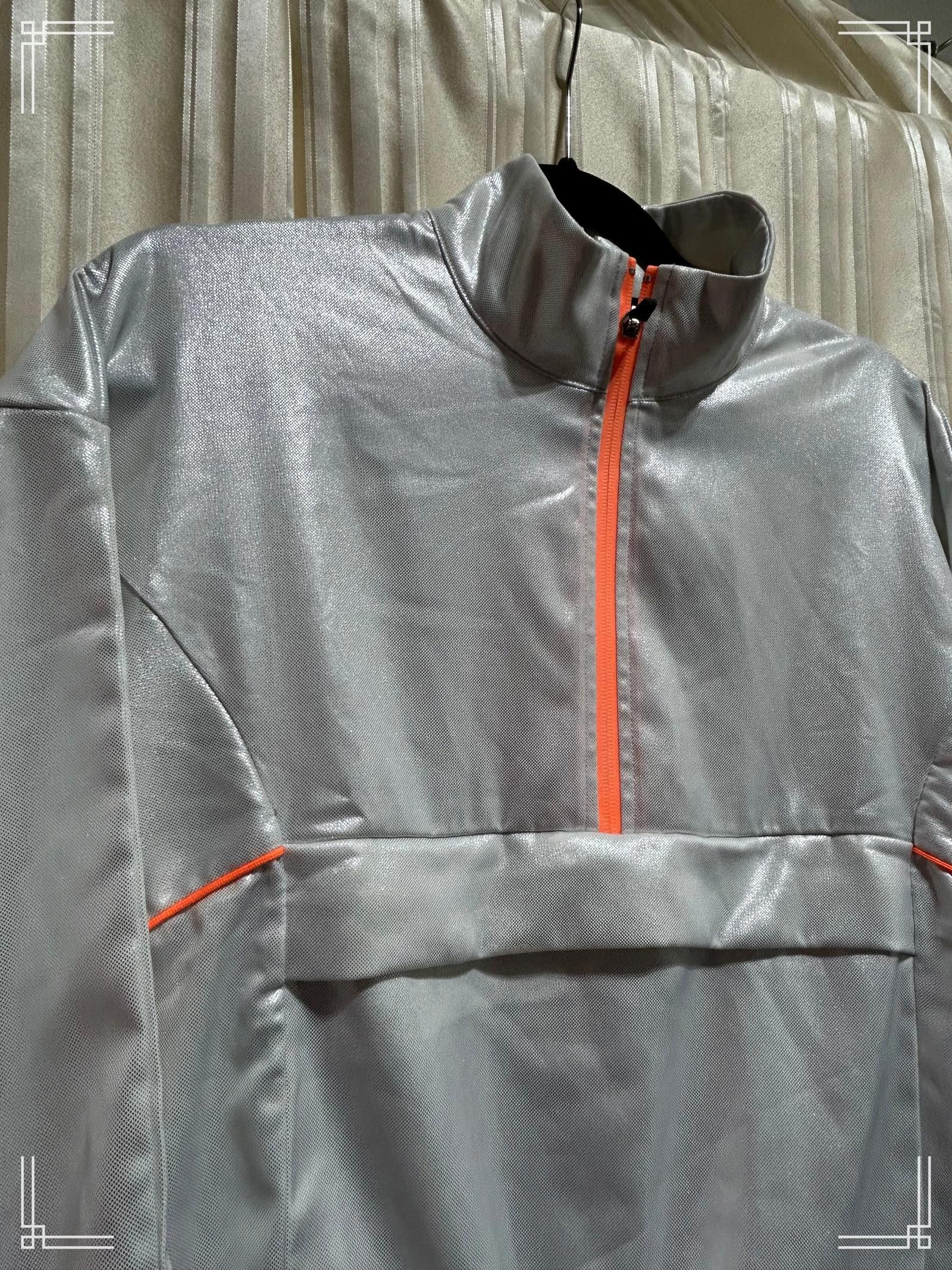 Forever 21 Forever 21 Women's Silver Reflective Windbreaker with Orange Size S / US 4 / IT 40 - 2 Thumbnail