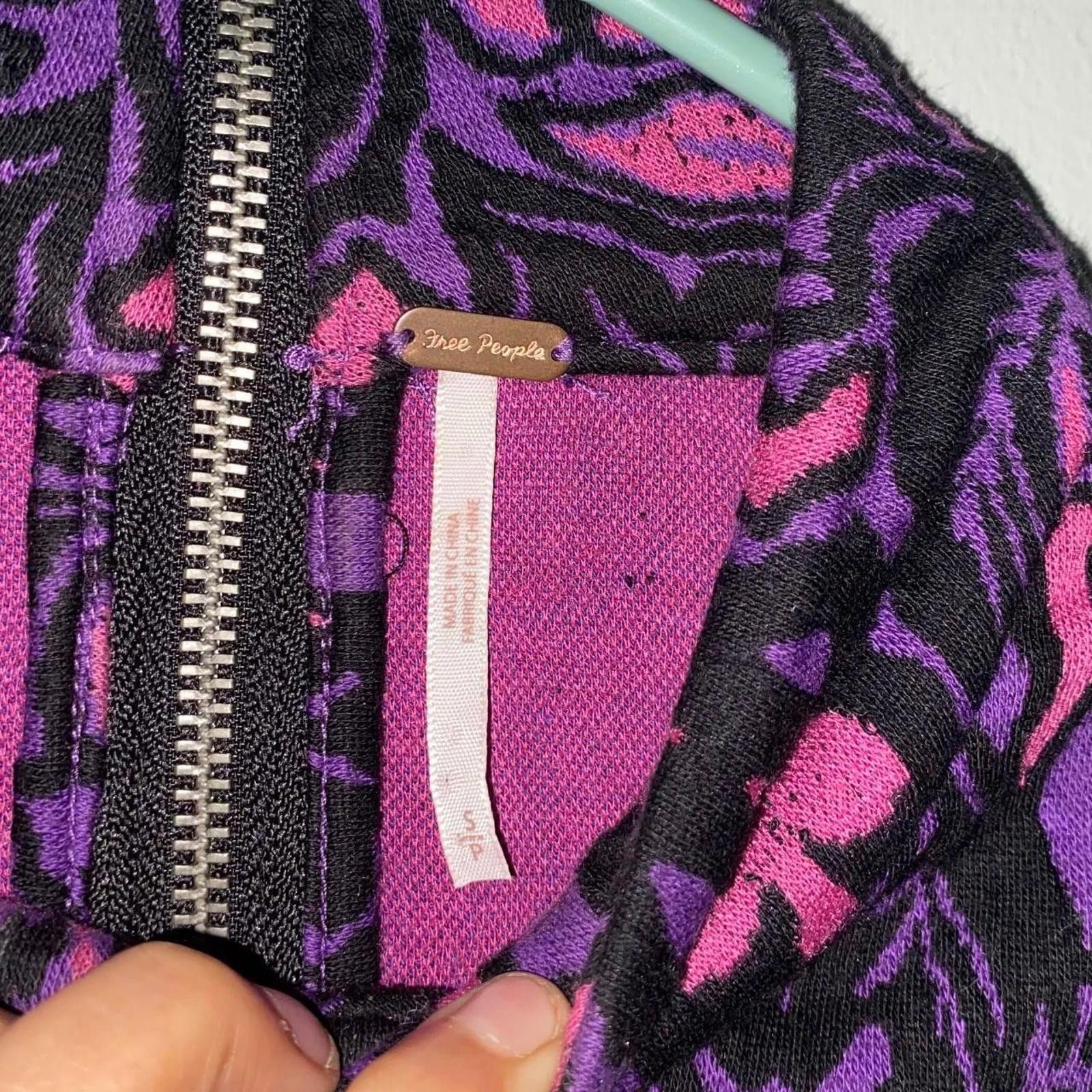 Free People Free People Women's Pink and Purple Dress Size S / US 4 / IT 40 - 3 Thumbnail