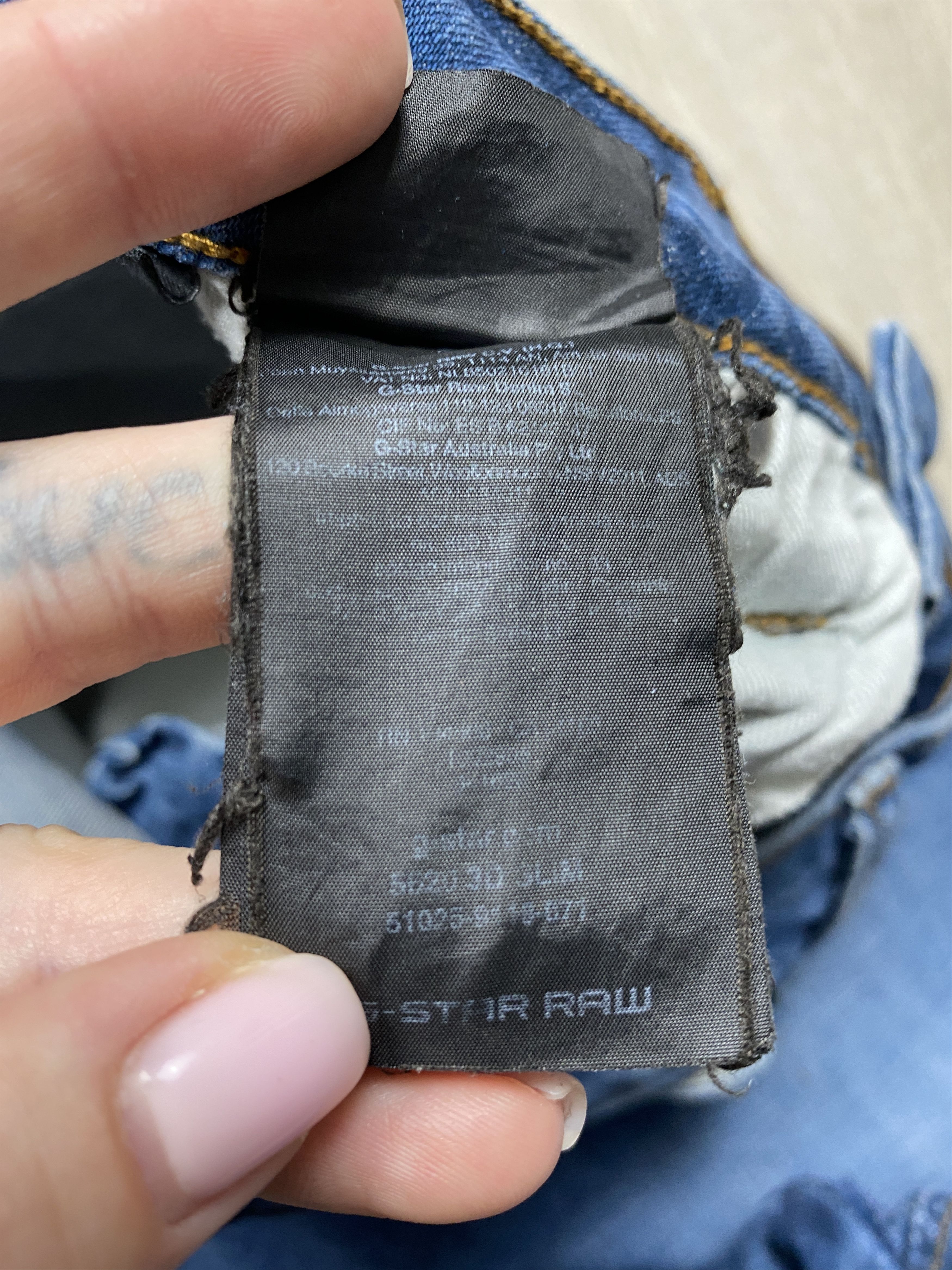 G-Star G Star Raw Vintage 3D Slim Denim Pants Jeans Double Knee Size US 33 - 4 Thumbnail