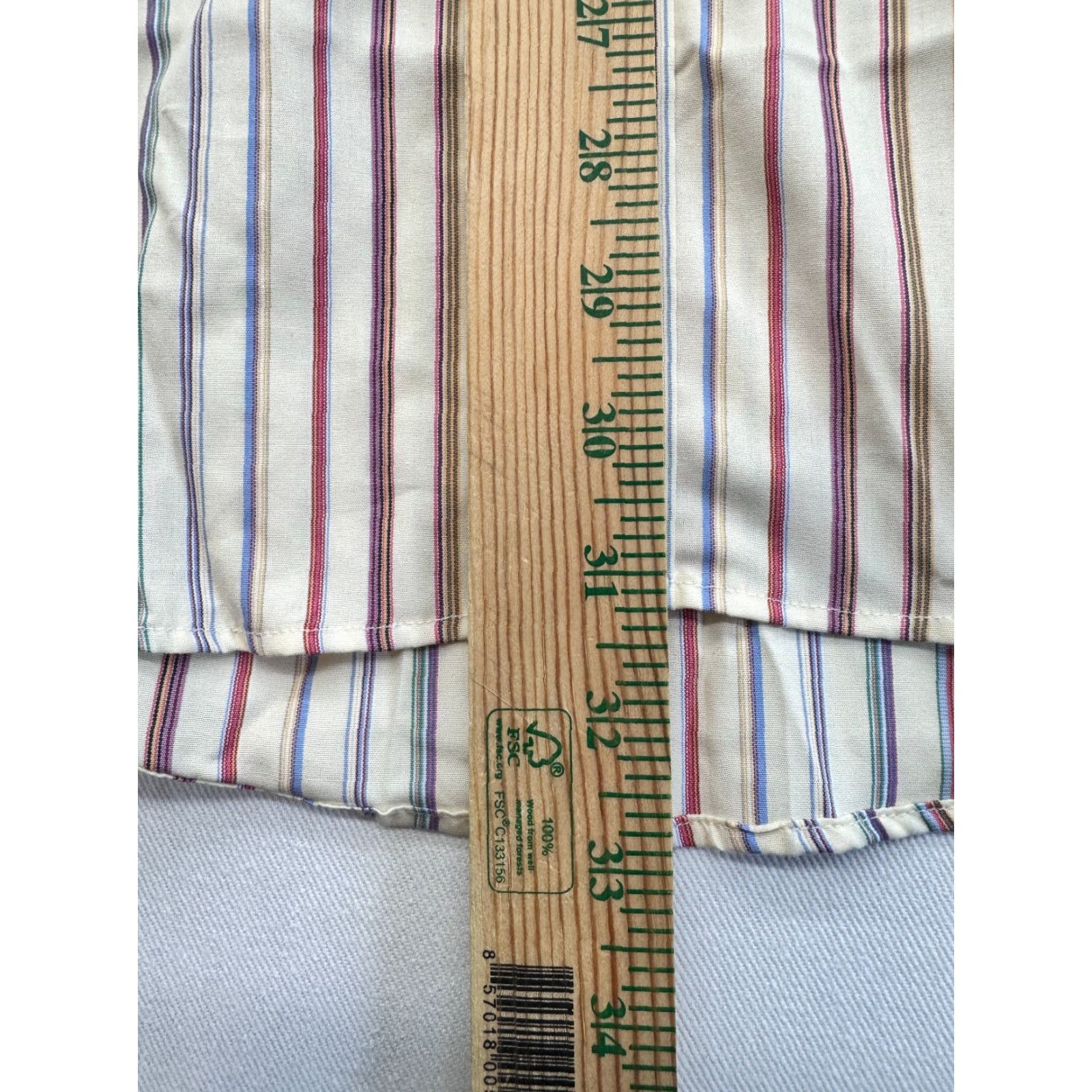 Lands' End VINTAGE Lands' End Long Sleeve Button-Down Mens Large Striped Shirt Cotton NWT 2160 Size US L / EU 52-54 / 3 - 6 Thumbnail