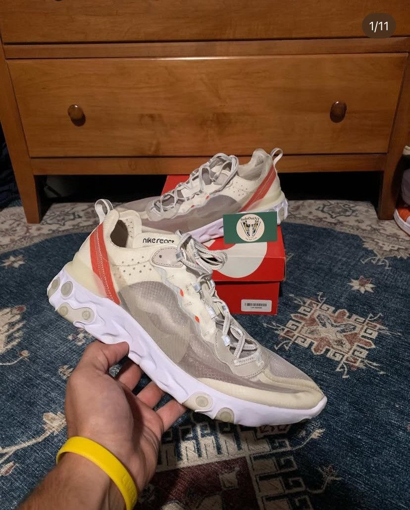 2018 Nike React Element 87 Sail Light Bone