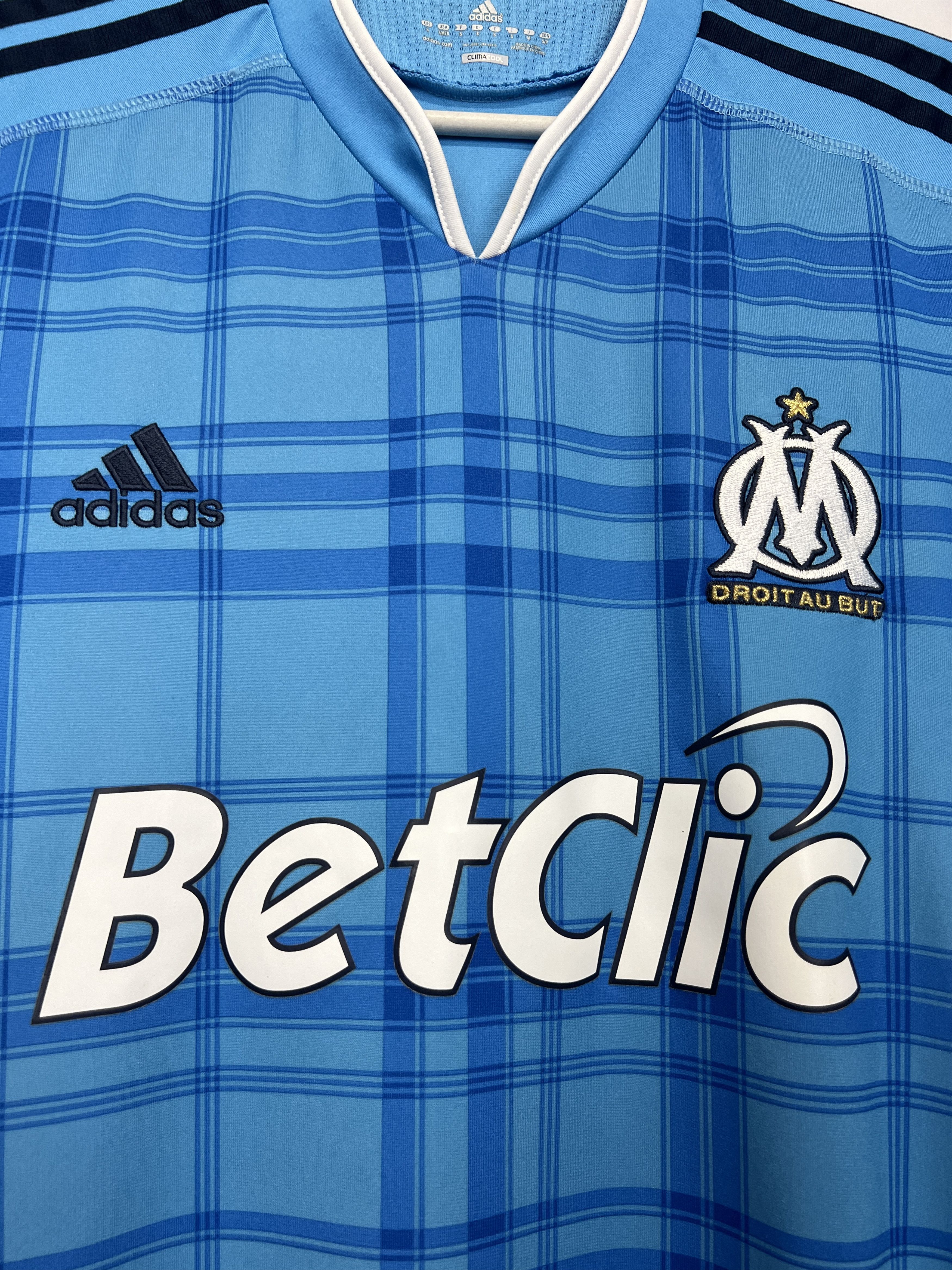 Adidas Marseille Away football shirt 2010 Soccer Jersey Trikot Size US S / EU 44-46 / 1 - 3 Thumbnail