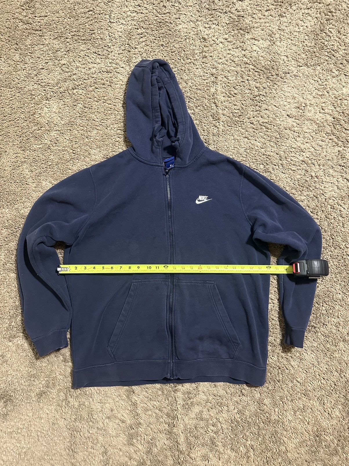 Nike Vintage Nike sportswear “triple navy” hoodie 00s size xl Size US XL / EU 56 / 4 - 4 Thumbnail