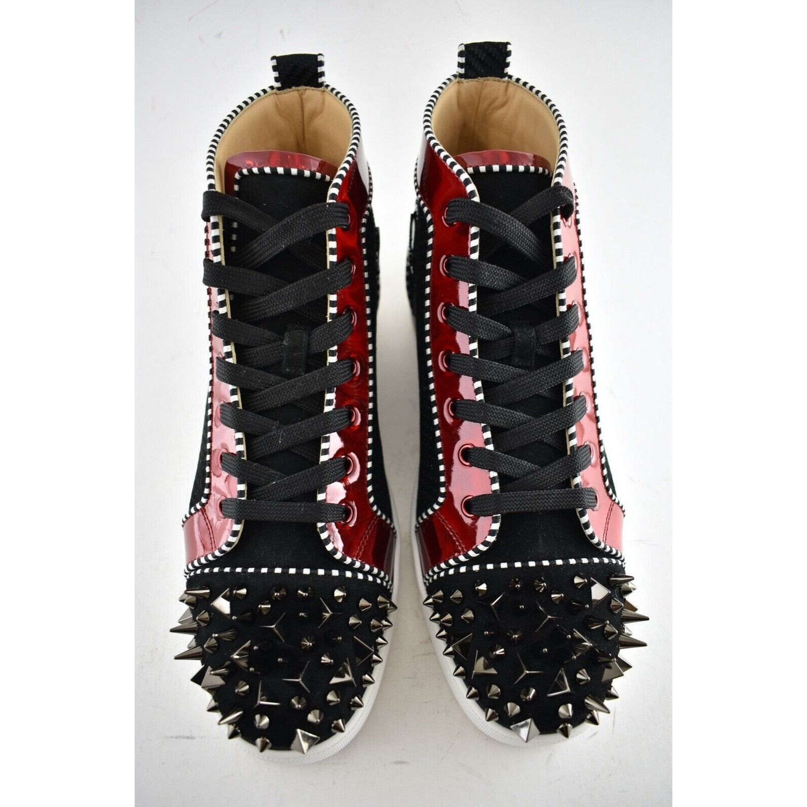Christian Louboutin Christian Louboutin Mens Lou Pik Pik Orlato Flat Black Red Size US 9.5 / EU 42-43 - 7 Thumbnail