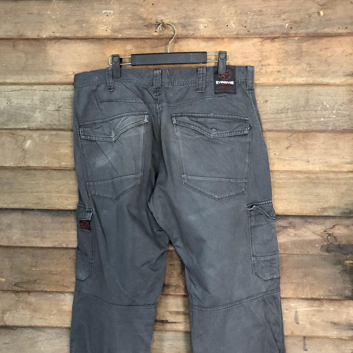 Japanese Brand DL Even River Dark Blue Cargo Multipocket Pants #S2780 Size US 35 - 12 Thumbnail