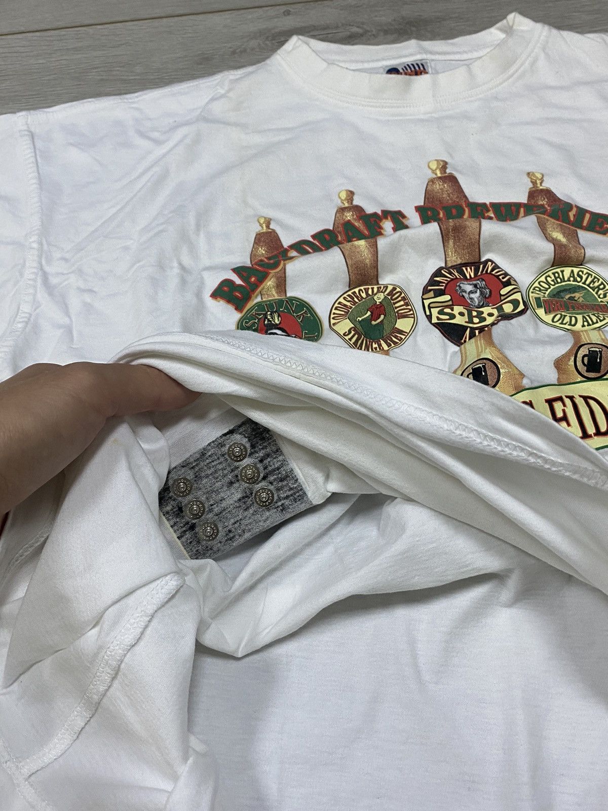 Vintage Sound FX 1997 vintage Backdraft breweries shirt in flatulus Size US XL / EU 56 / 4 - 6 Thumbnail