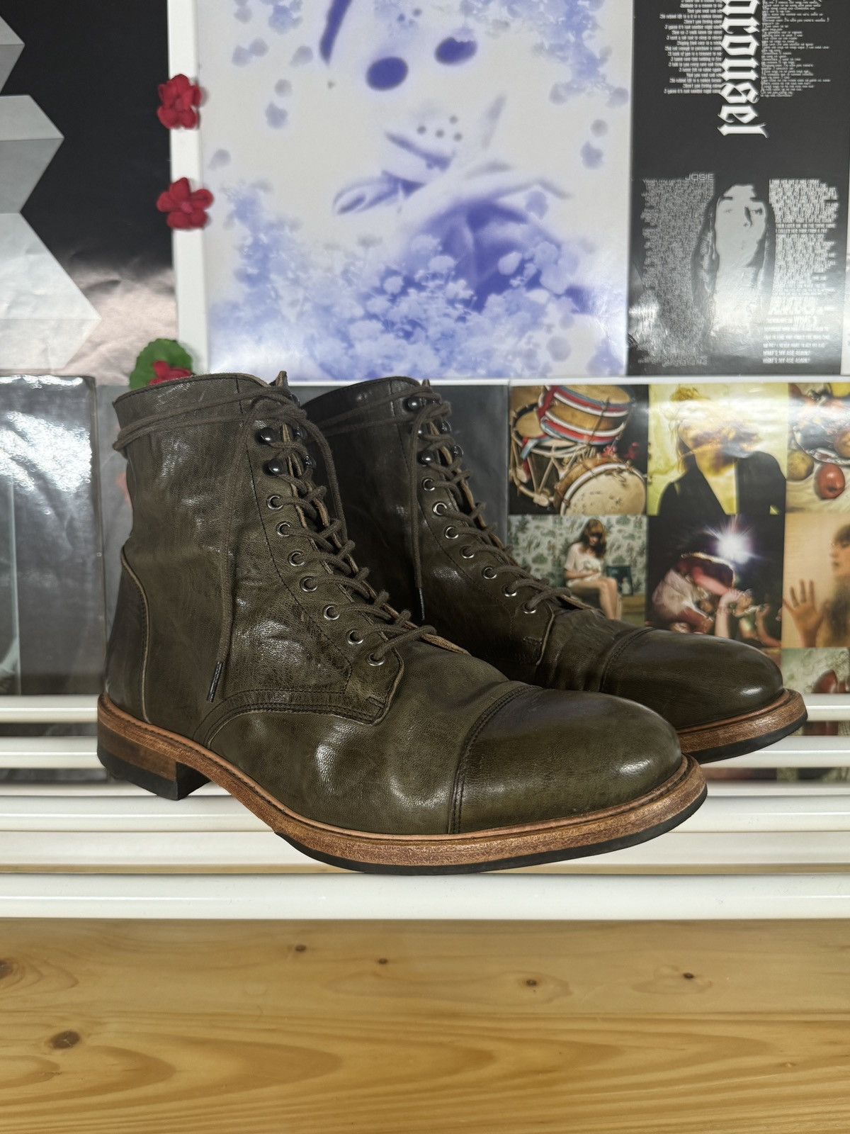 The Last Conspiracy Lace Up High Leather Boots Size US 10 / EU 43 - 1 Thumbnail