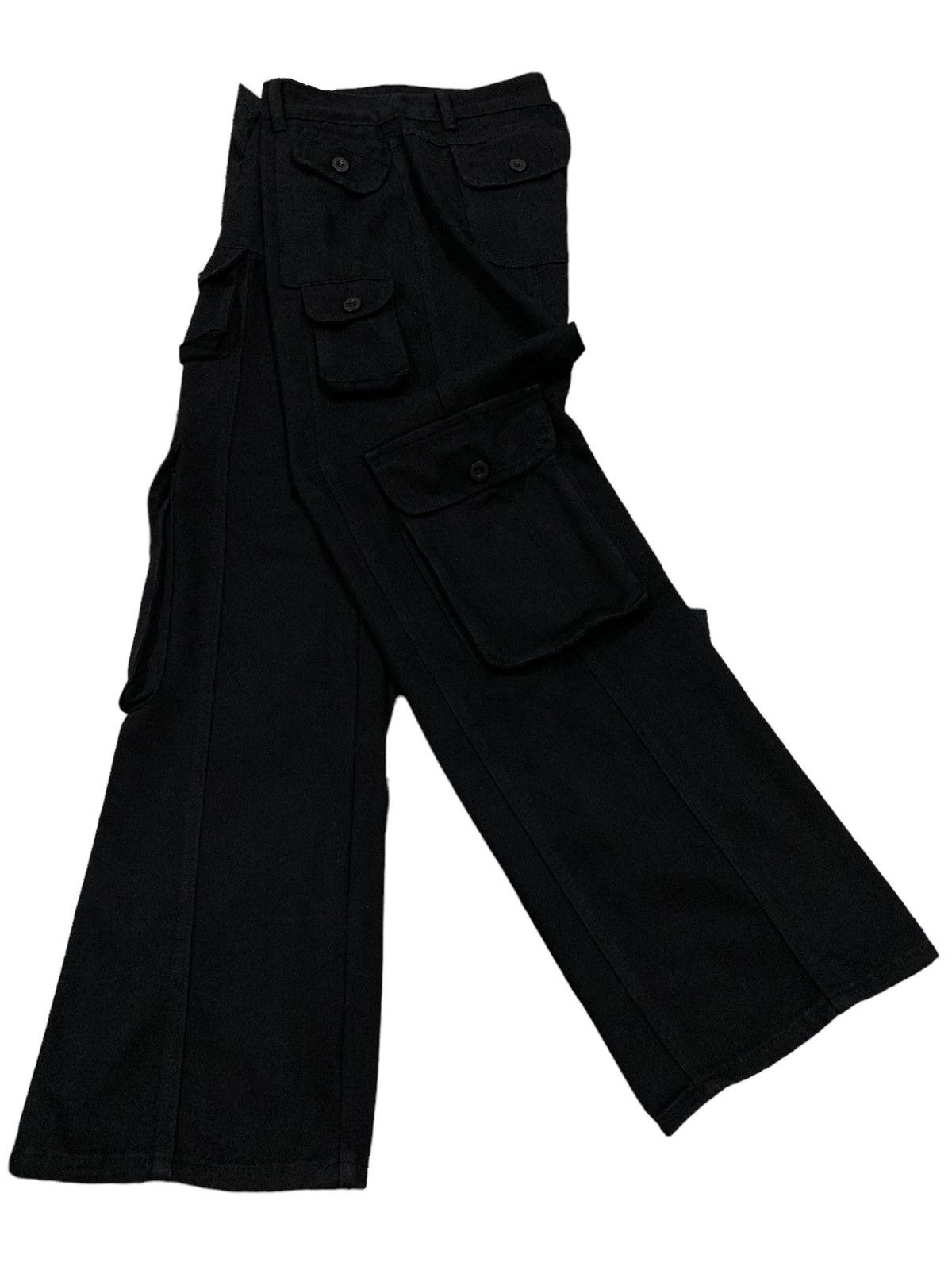 Issey Miyake Vintage Japanese Brand Baggy Multi-pockets Cargo Denim Style Size US 30 / EU 46 - 3 Thumbnail