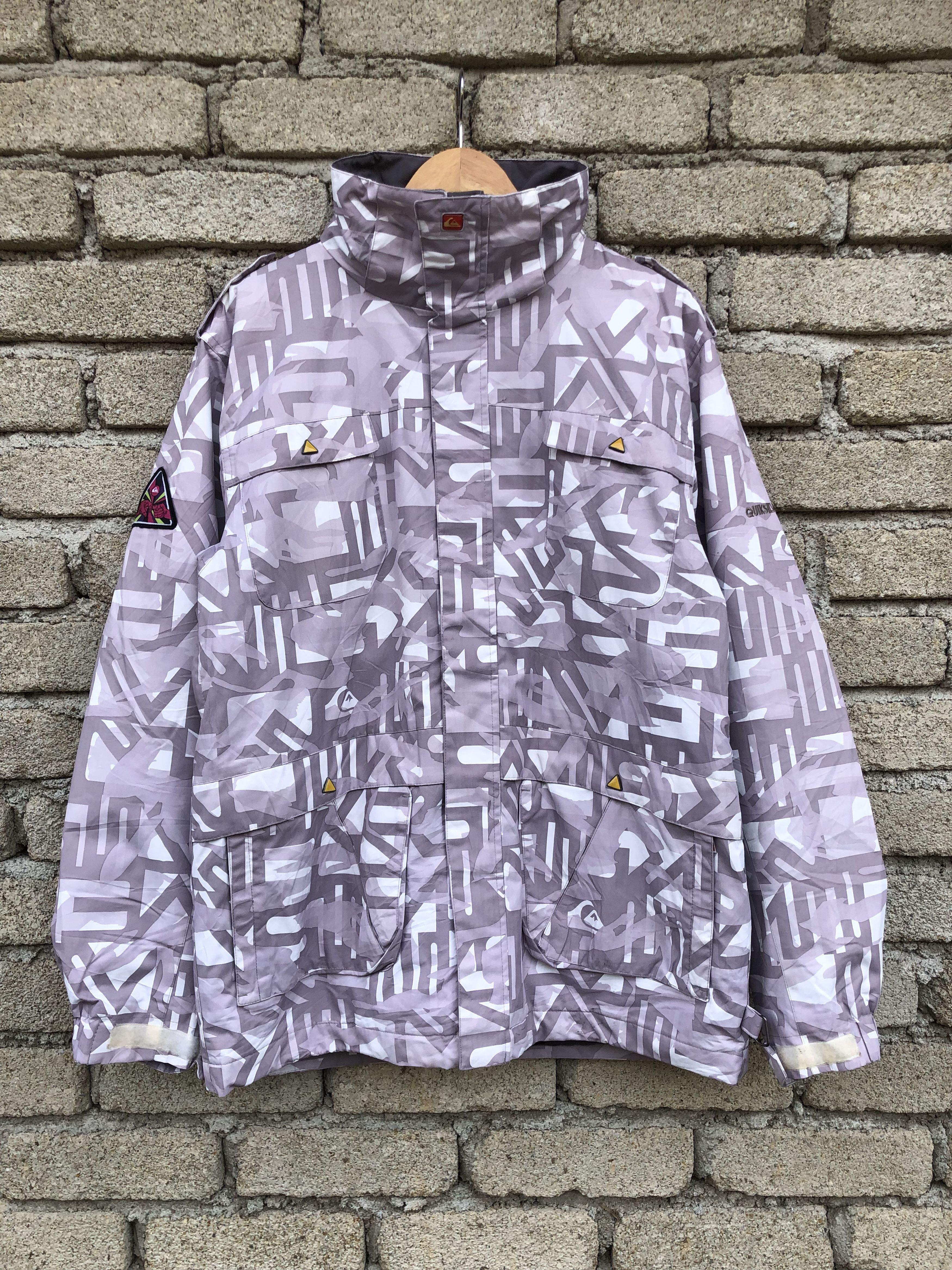 Quiksilver Vintage Fullprinted Quiksilver Quicktech 5000 MM Jacket Size US L / EU 52-54 / 3 - 1 Thumbnail