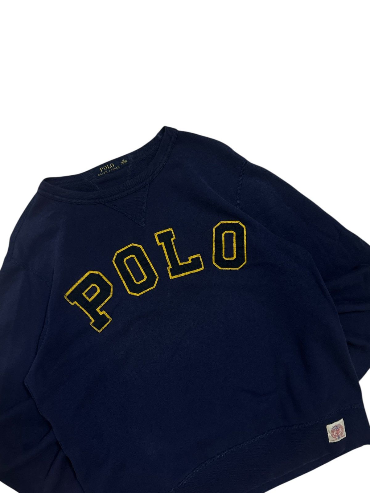 Polo Ralph Lauren Vintage Ralph Lauren Big Logo Sweatshirt Navy Blue Size US M / EU 48-50 / 2 - 2 Thumbnail