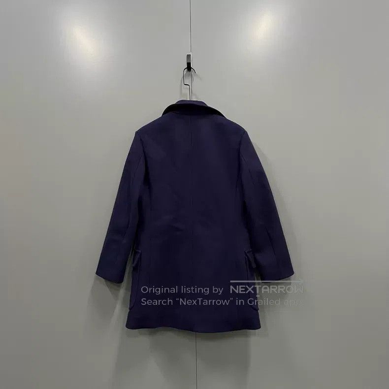 Louis Vuitton Louis Vuitton Navy blue lambswool coat Size XXS / US 00 / IT 34 - 2 Thumbnail