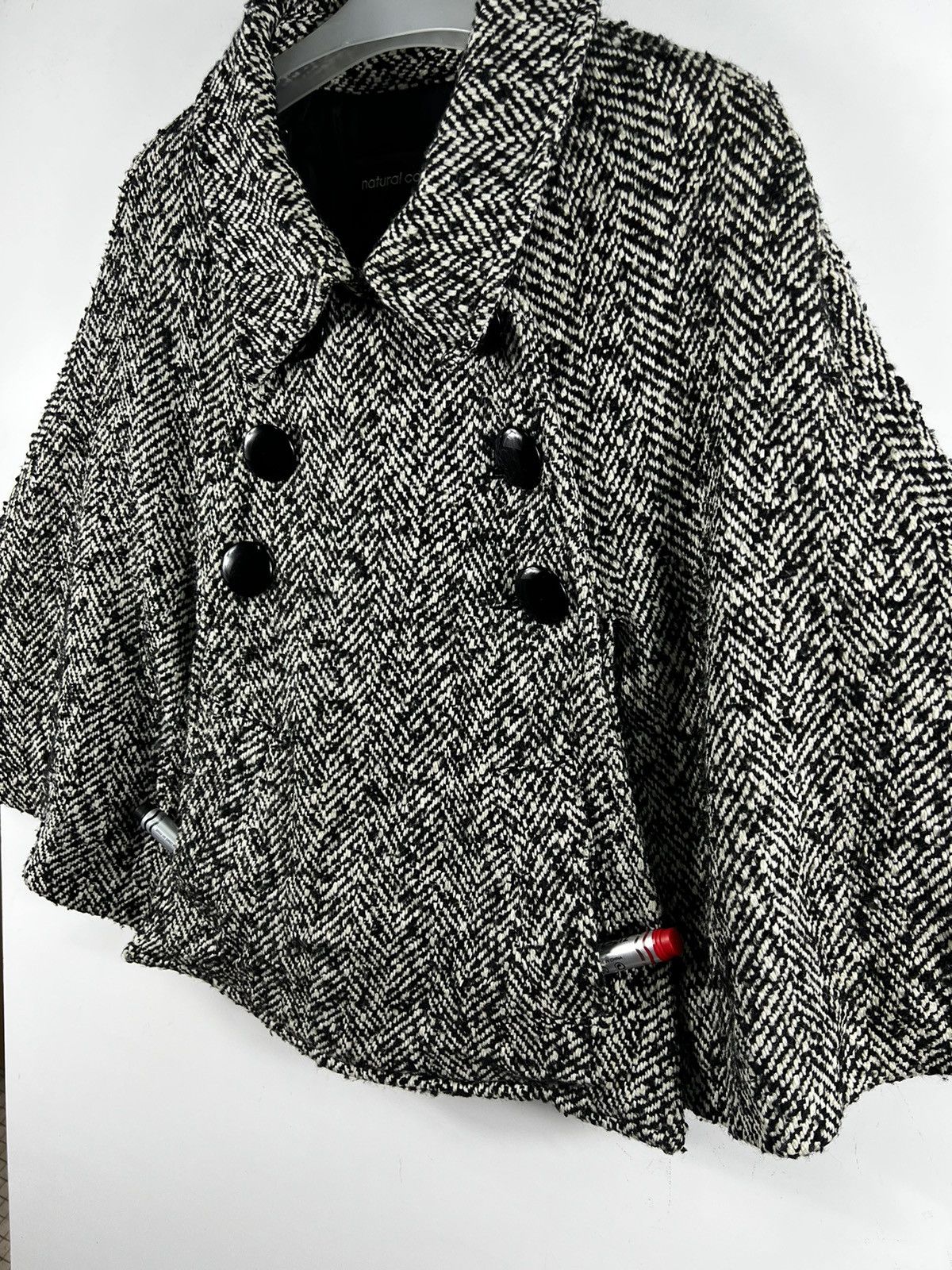 Japanese Brand 🔥 Natural Couture Japanese Tweed button Capes Size S / US 4 / IT 40 - 2 Thumbnail