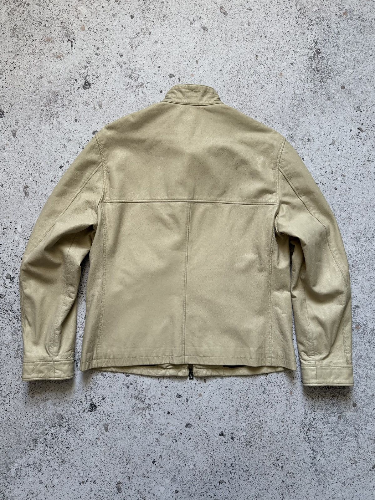 Versace Vintage 90s Versace classic v2 ostrich leather jacket Size US M / EU 48-50 / 2 - 15 Thumbnail