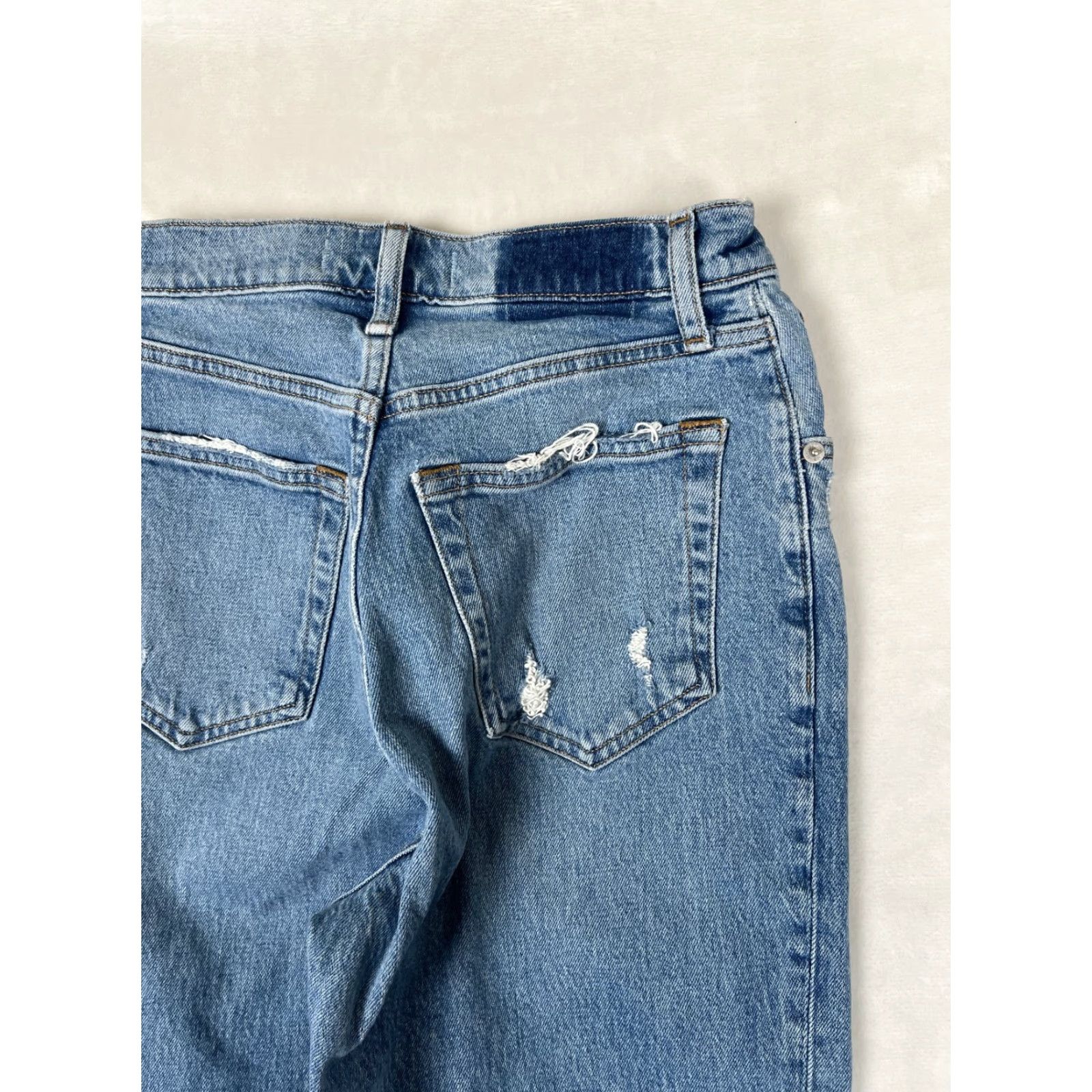 Abercrombie & Fitch Abercrombie & Fitch 90s Straight Jeans Womens 27 Blue Ultra High Rise Denim Size 27" / US 4 / IT 40 - 6 Thumbnail