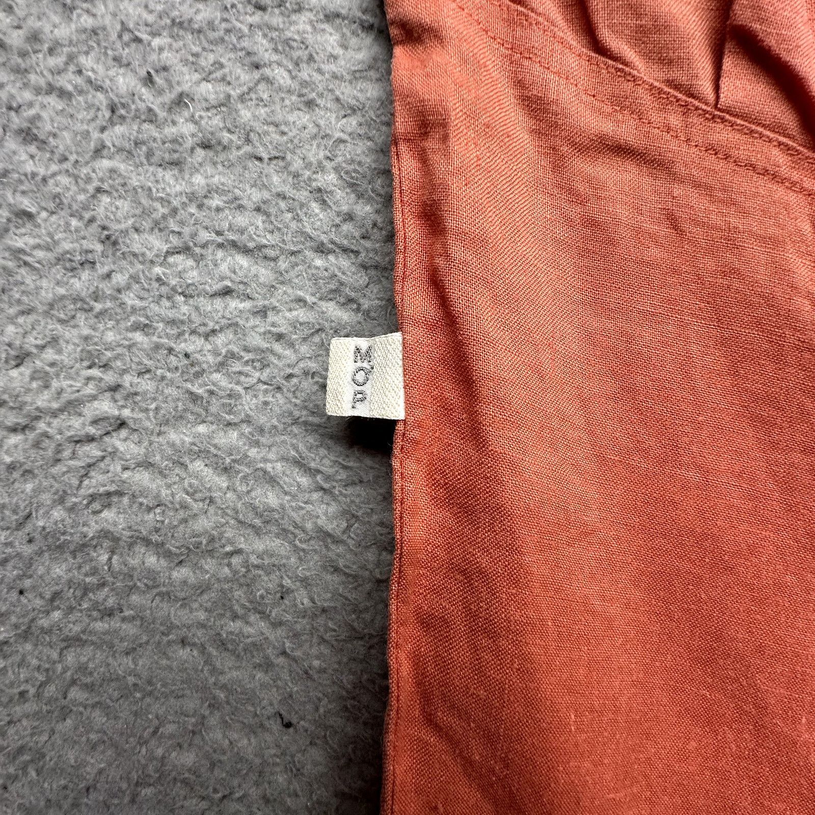 Marc O'Polo Vintage Marc O'Polo 100% Linen Button Shirt Womens L Orange Size L / US 10 / IT 46 - 10 Thumbnail