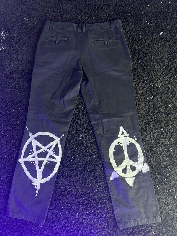 Japanese Brand Goth Oversize Baggy Punk Streetwear Hip Hop Pants Custom Size US 34 / EU 50 - 3 Thumbnail