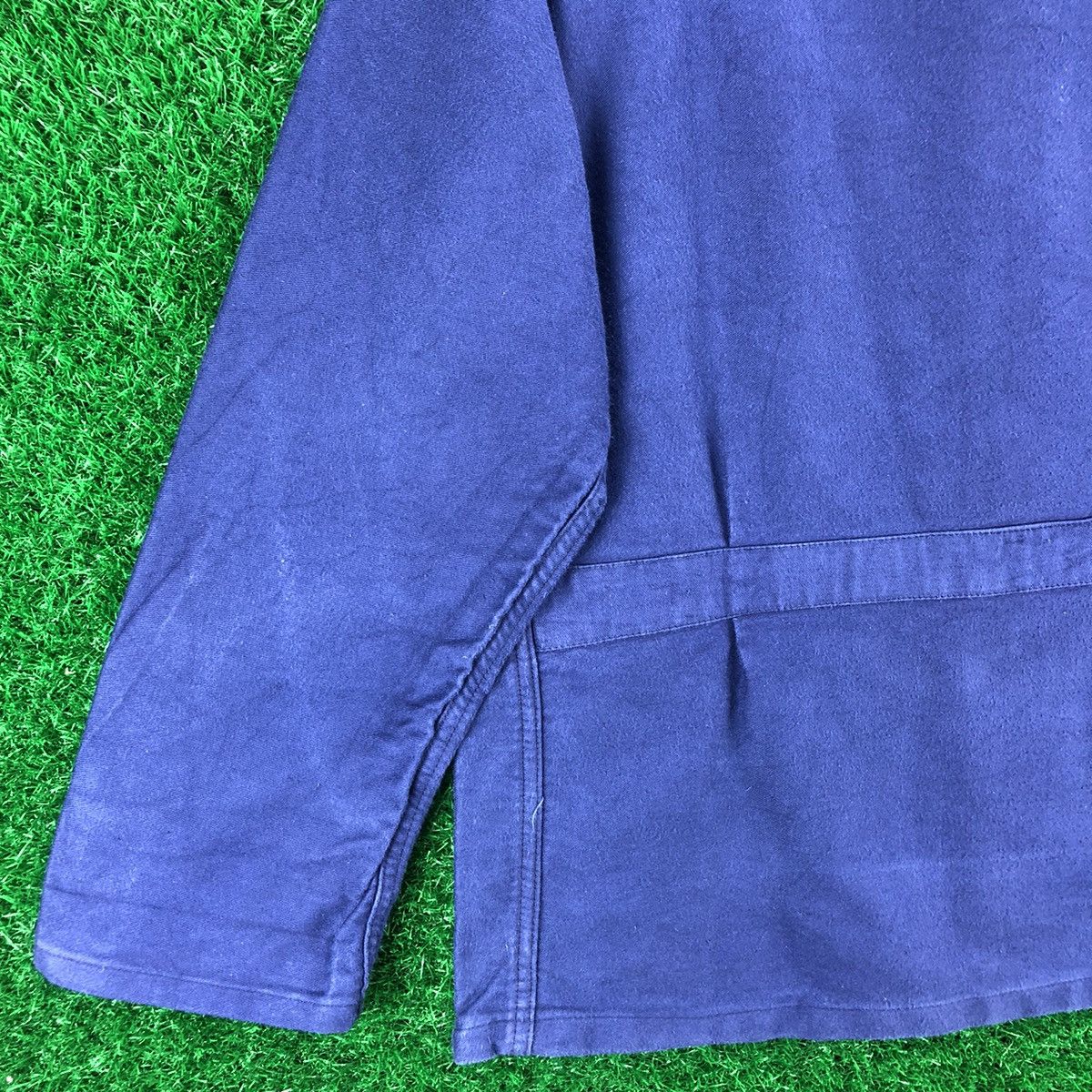Le Laboureur Vintage 70's Europe Workwear Chore Jacket Indigo Blue Size US XL / EU 56 / 4 - 6 Thumbnail