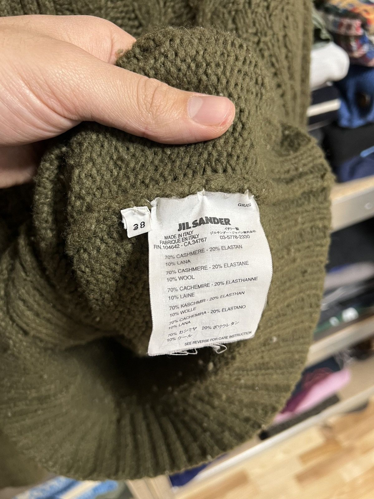 Jil Sander × Vintage Jil Sander Women Knitted Cardigan Sweater Cashmere Button Up Size XS / US 0-2 / IT 36-38 - 7 Thumbnail