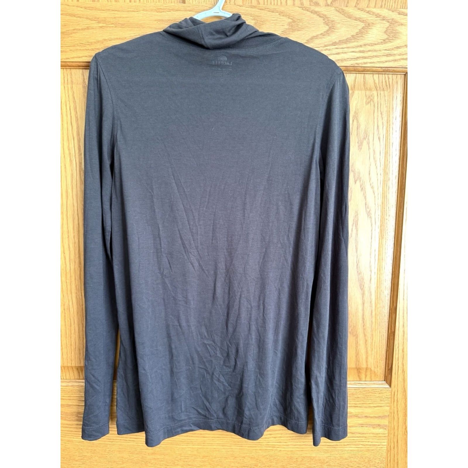 Lacoste VINTAGE Lacoste Sweater Turtleneck Mens Size 42 Brown Cotton Polyester Knit Embroidered Preppy 90s USA Classic Pullover Size US XL / EU 56 / 4 - 2 Thumbnail