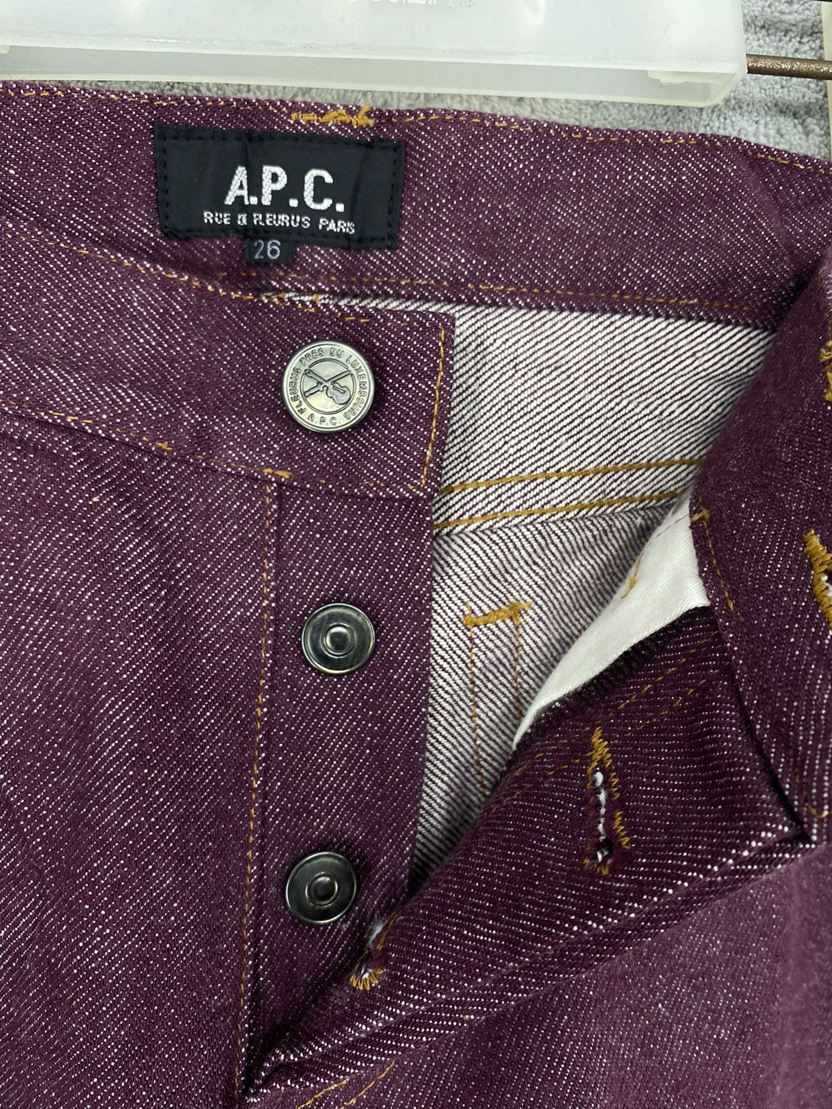 A.P.C. A.P.C RUE DE FLEURUS PARIS RAW DENIM PANTS Size US 26 / EU 42 - 7 Thumbnail