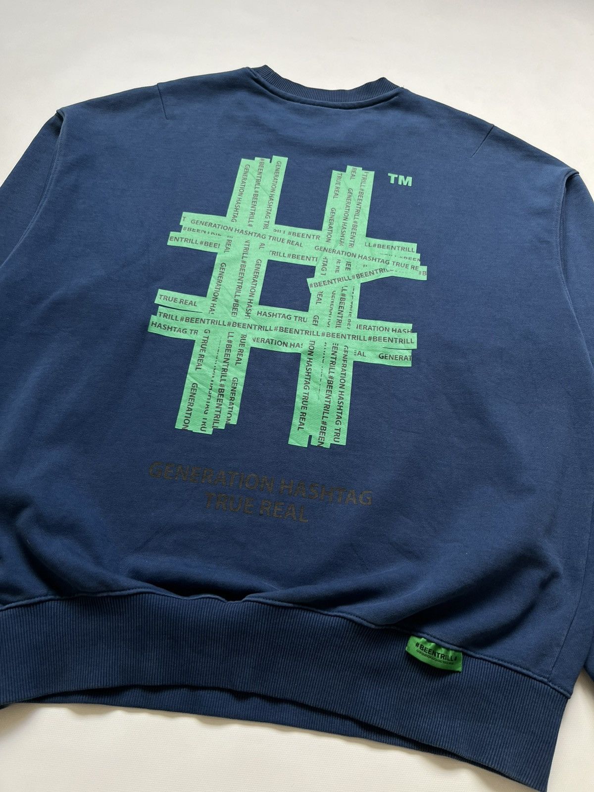 Been Trill Sudadera Been Trill Green Taping Hashtag Overfit Size US M / EU 48-50 / 2 - 5 Thumbnail
