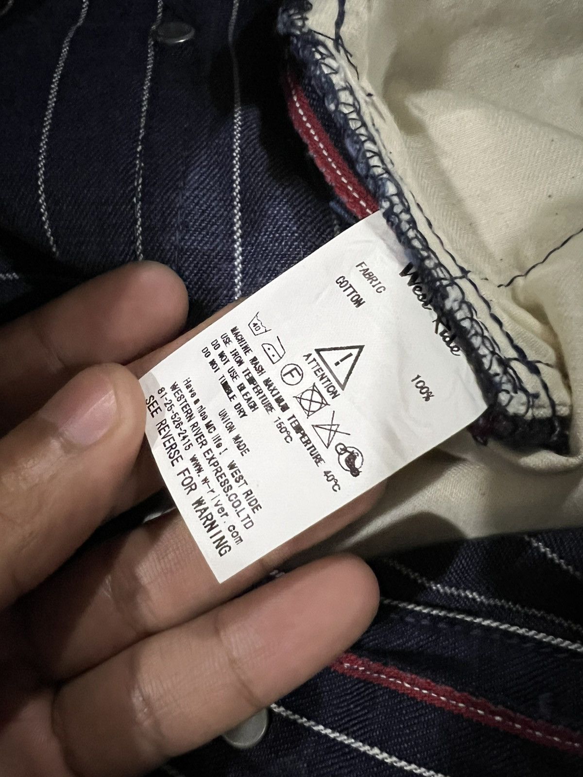 Samurai Jeans RARE Union Made Indigo Wabash Motorcyclist Biker Jean Denim Size US 36 / EU 52 - 10 Thumbnail