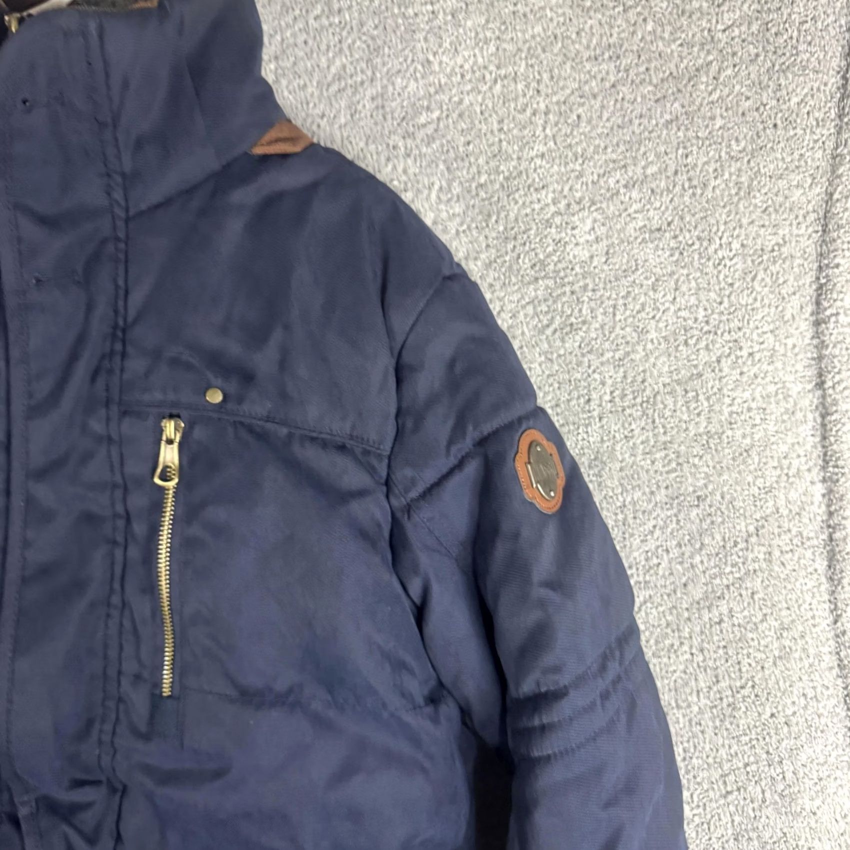 Vintage Jacket 2XL Blue Hooded Insulated Waterproof Parka Full Zip Outdoor Winter Mens Size US XXL / EU 58 / 5 - 4 Thumbnail