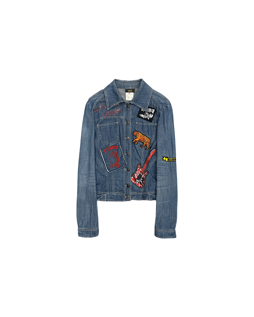 Versace Versace Vintage Patched Jacket Size S / US 4 / IT 40 - 1 Thumbnail
