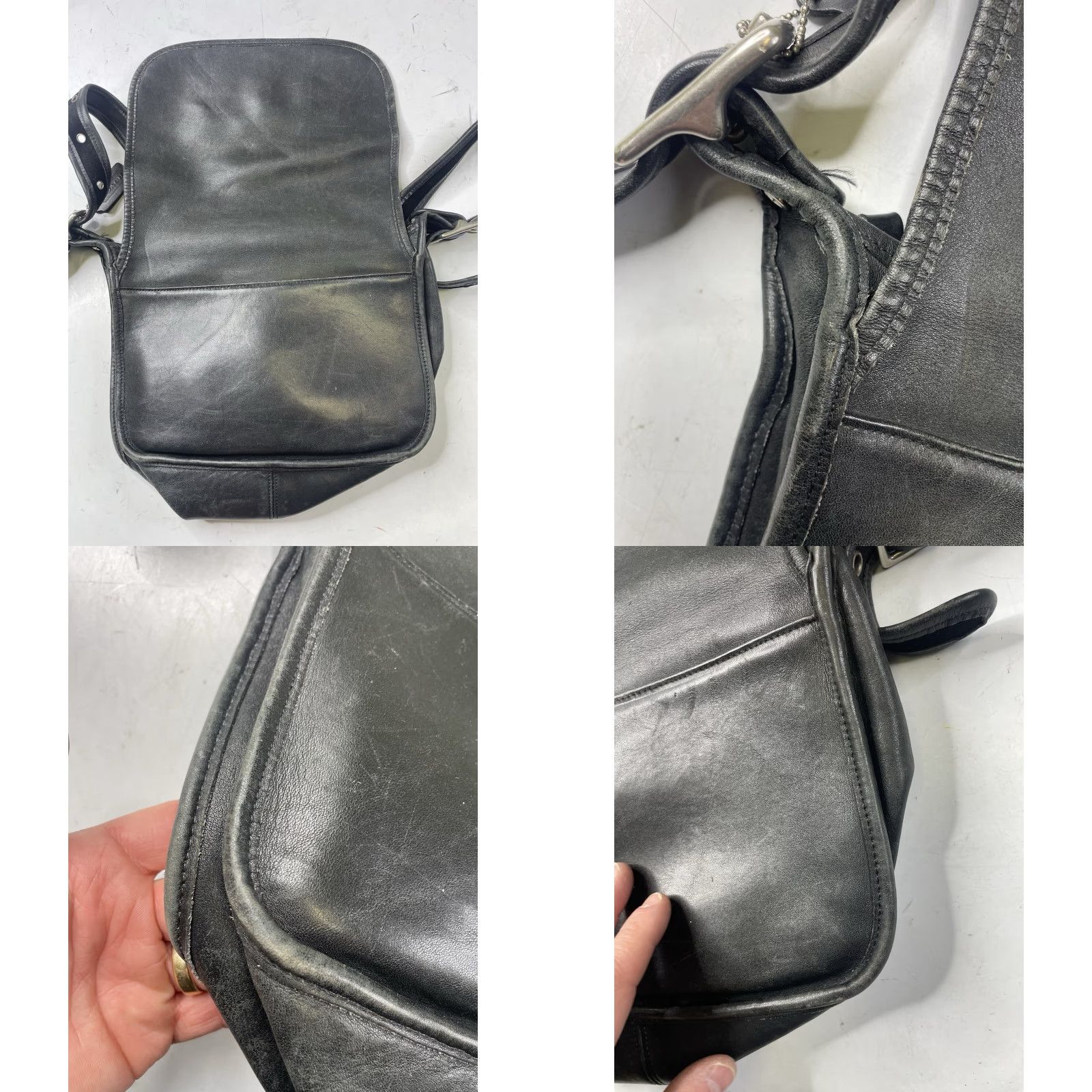 Coach VINTAGE Coach Patricia's Legacy Crossbody Luxury Leather Bag 9951 Black Crossbody Bag Medium Women Size ONE SIZE - 8 Thumbnail