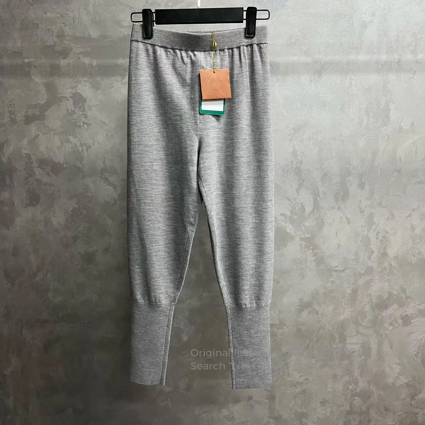 Loro Piana LORO PIANA Gray solid-colored elastic waist long underwear Size US 26 / EU 42 - 1 Thumbnail