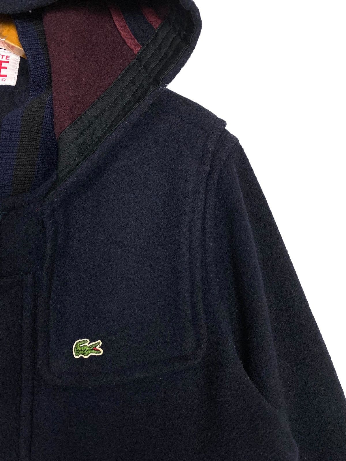 Lacoste Rare ‼️ Lacoste Live Duffle Coat Hoodie Small Logo Size US M / EU 48-50 / 2 - 5 Thumbnail