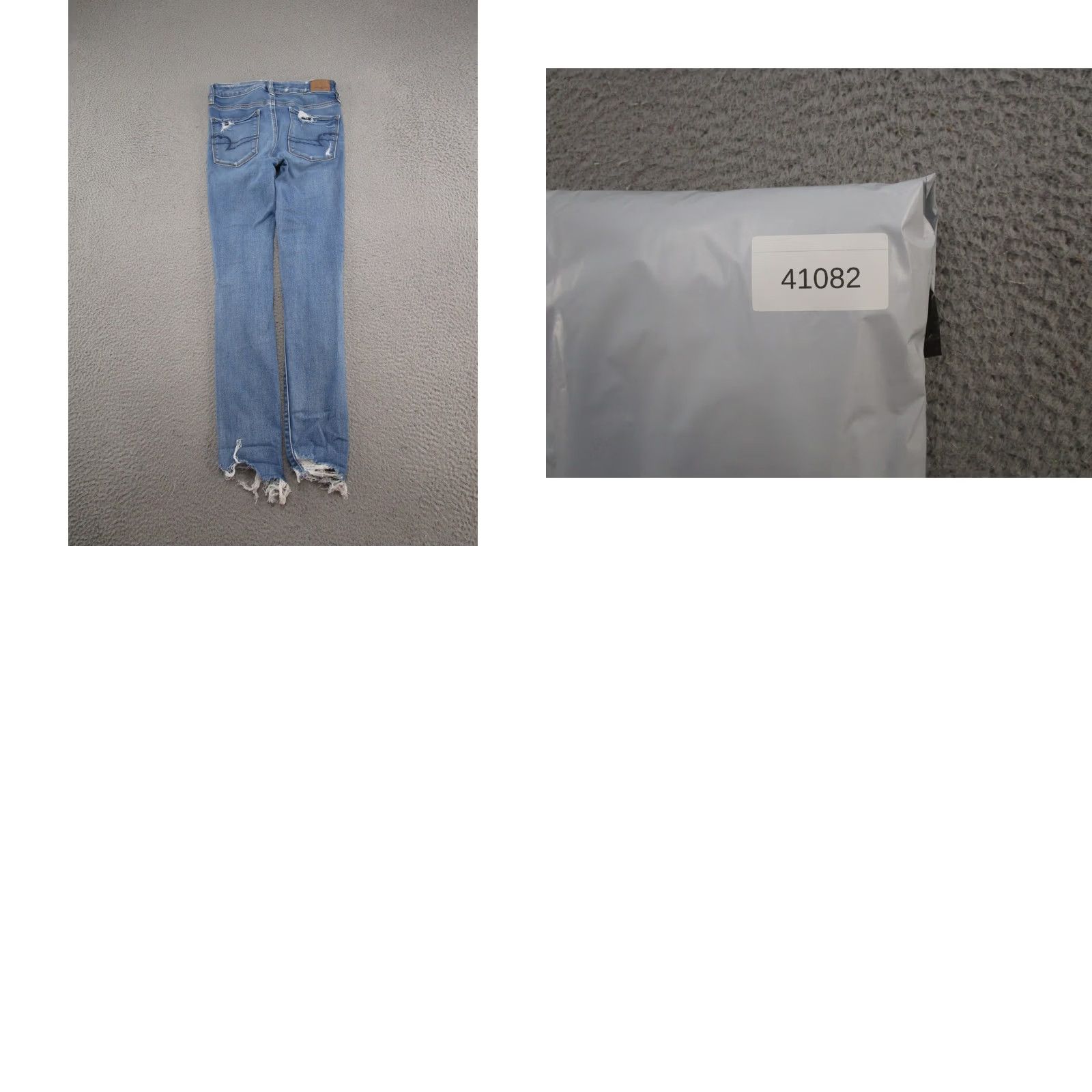 American Eagle Outfitters American Eagle Outfitters Jeans Jegging Distressed Stretch Hi Rise 4 Blue Denim Ladies 5-Pocket Regular Modern Wearable Size 4 Size 27" / US 4 / IT 40 - 9 Thumbnail