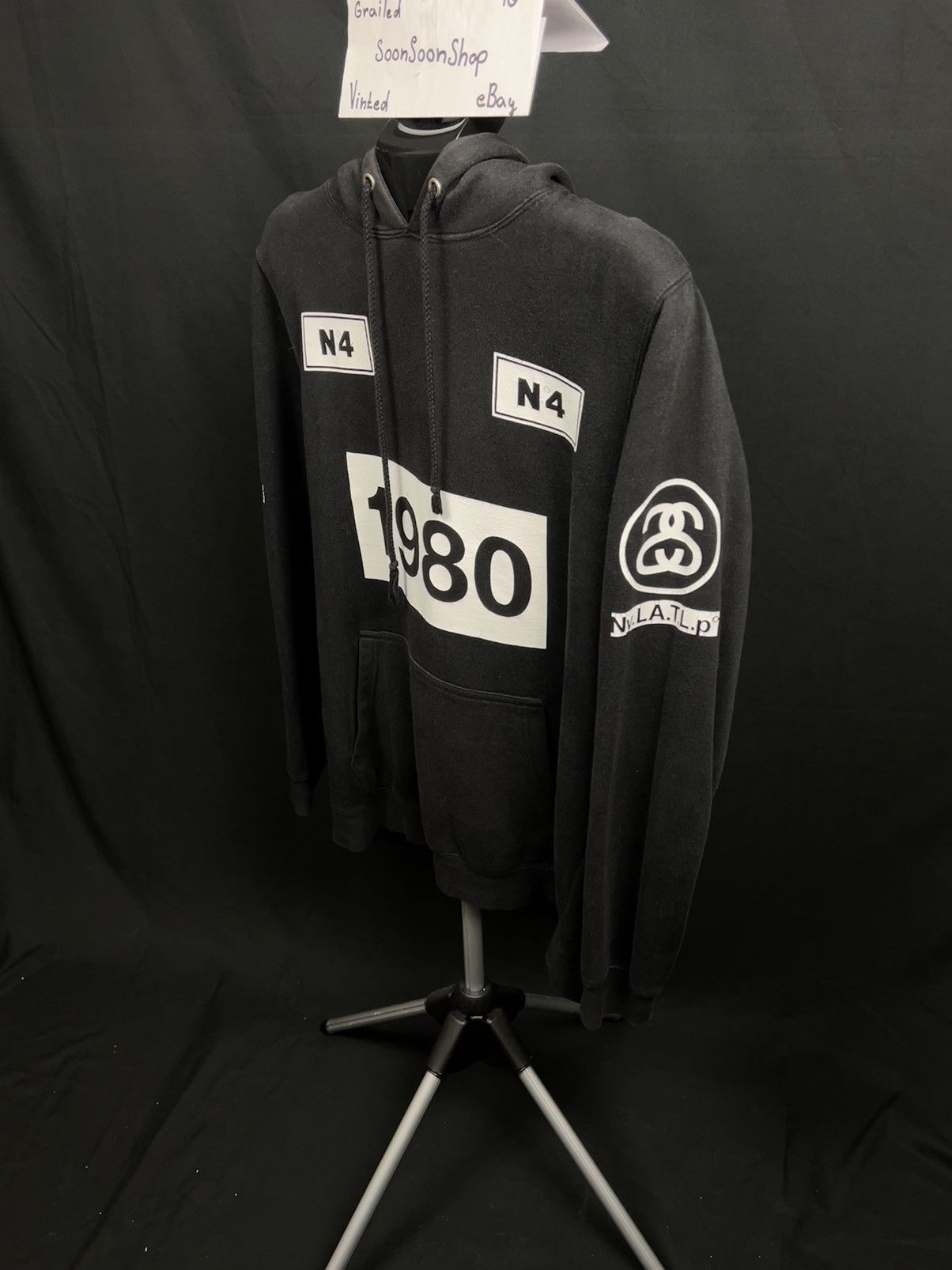 Stussy × Vintage Stussy 1980 No.4 hoodie Size US M / EU 48-50 / 2 - 2 Thumbnail