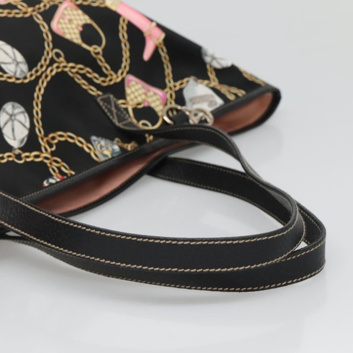 Gucci GUCCI Tote Bag Satin Outlet Black Gold Size ONE SIZE - 7 Thumbnail