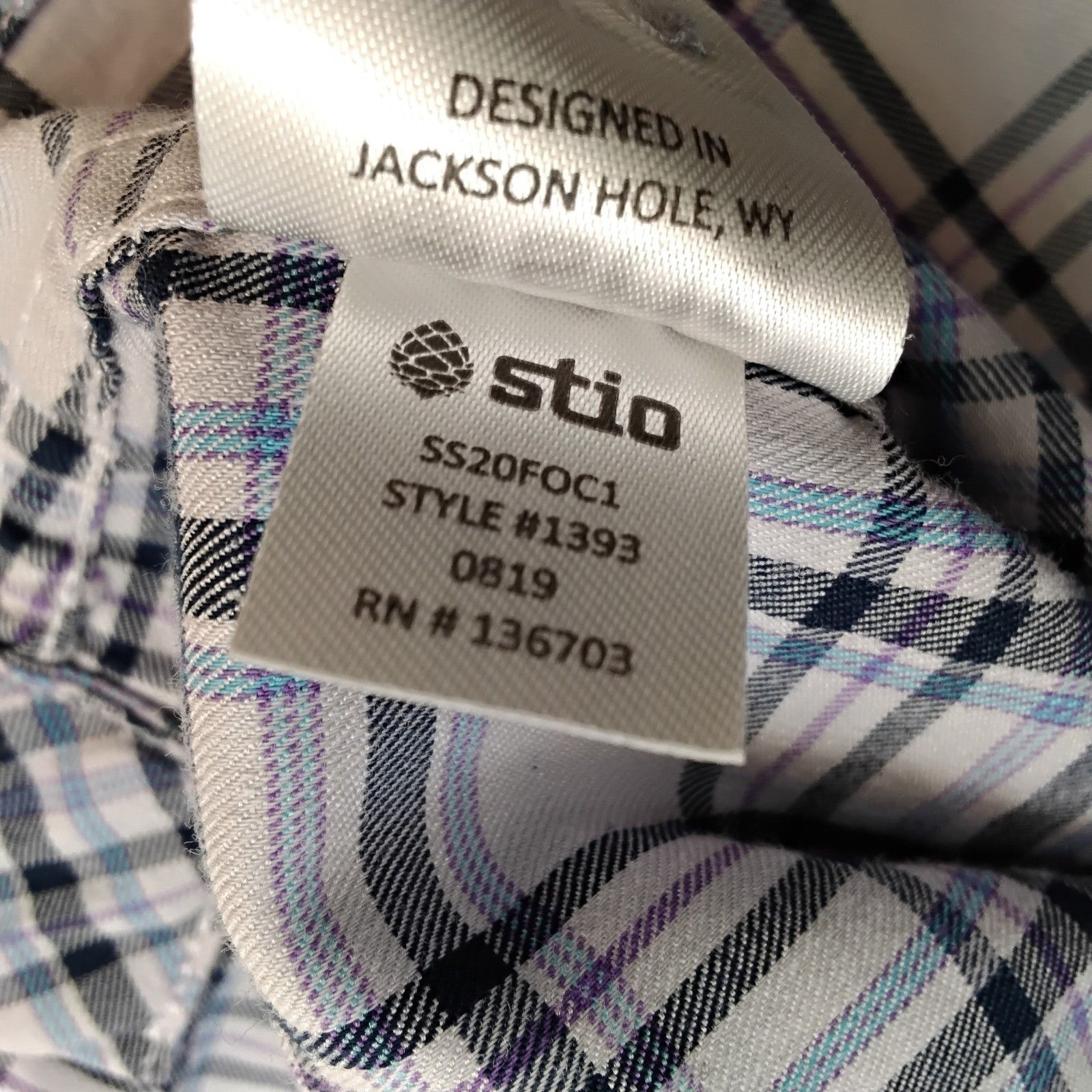 Stio Stio Collared Shirt Women's M Purple/Blue Plaid Casual Size M / US 6-8 / IT 42-44 - 10 Thumbnail