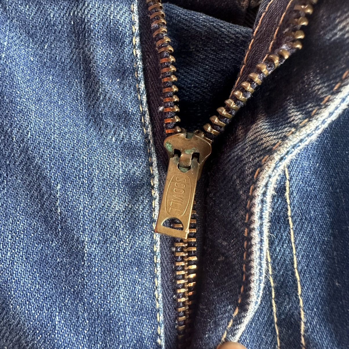 Vintage FLARE/BOOTCUT ‼️ Vintage COLOLUD Yellow Stitch Sconvil Denim Size US 27 - 10 Thumbnail