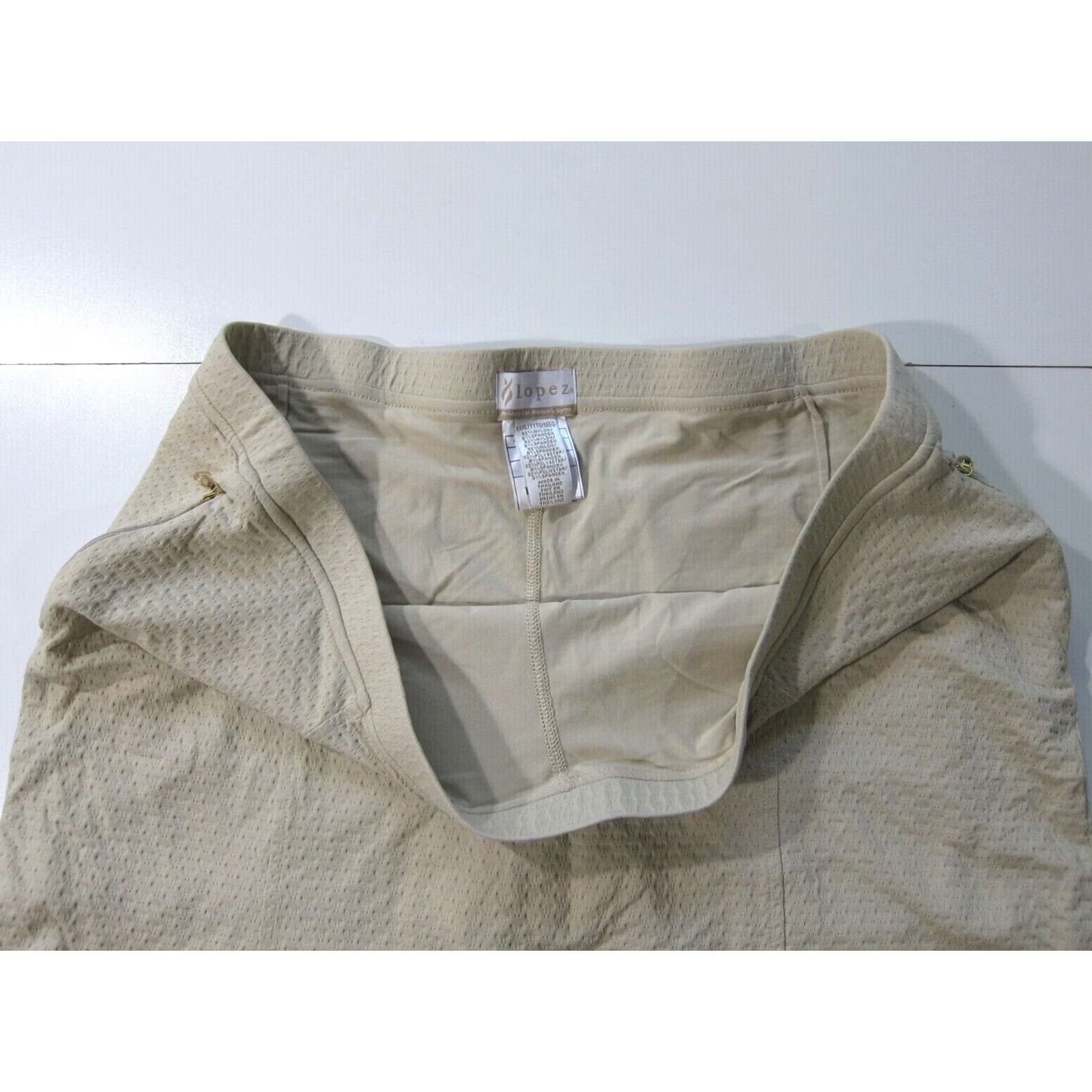 Vintage Nancy Lopez Brown Beige Stretch Active Golf Skirt Skort Women XXXL Size 40" / US 18 - 4 Thumbnail