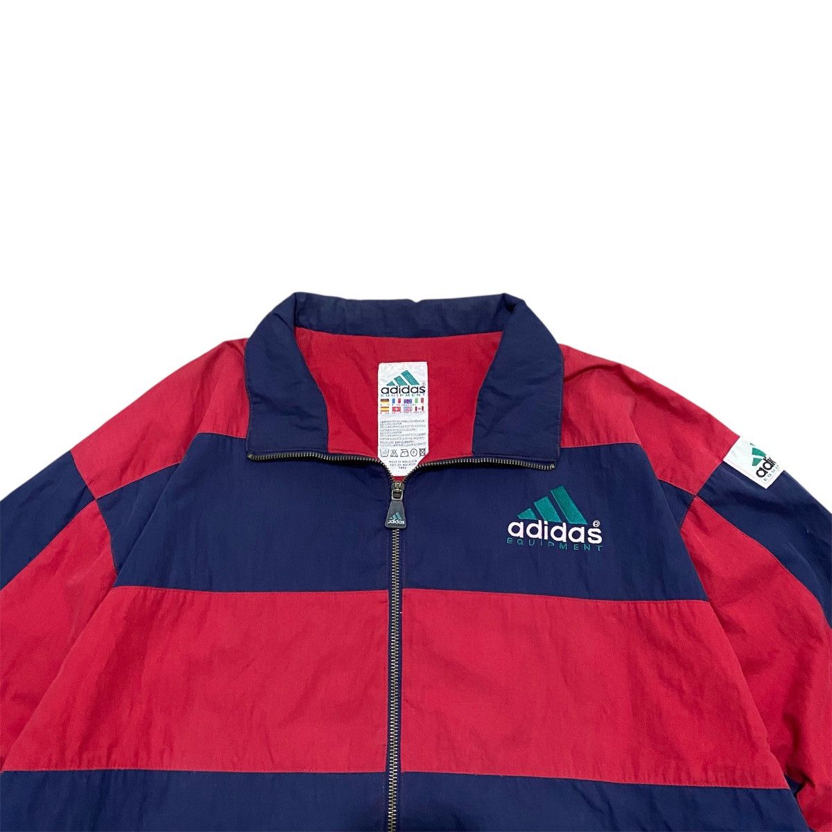 Adidas 90s Adidas Equipment Light Windbreaker Jacket Red Navy Size US XXL / EU 58 / 5 - 5 Thumbnail