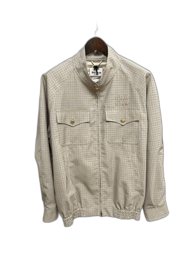 Miu Miu Plaid Jacket Size 38 New-yf