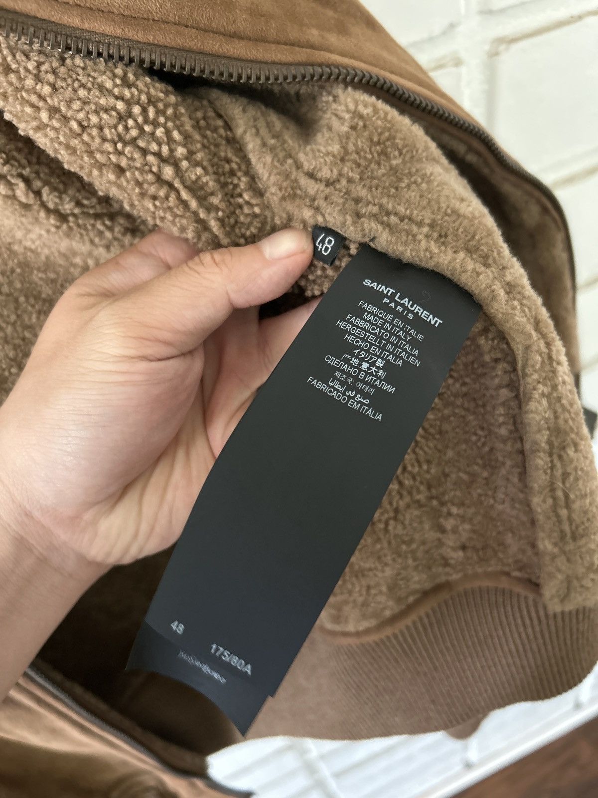 Saint Laurent Paris Saint Laurent Shearling Bomber Jacket (sz48) Size US M / EU 48-50 / 2 - 4 Thumbnail