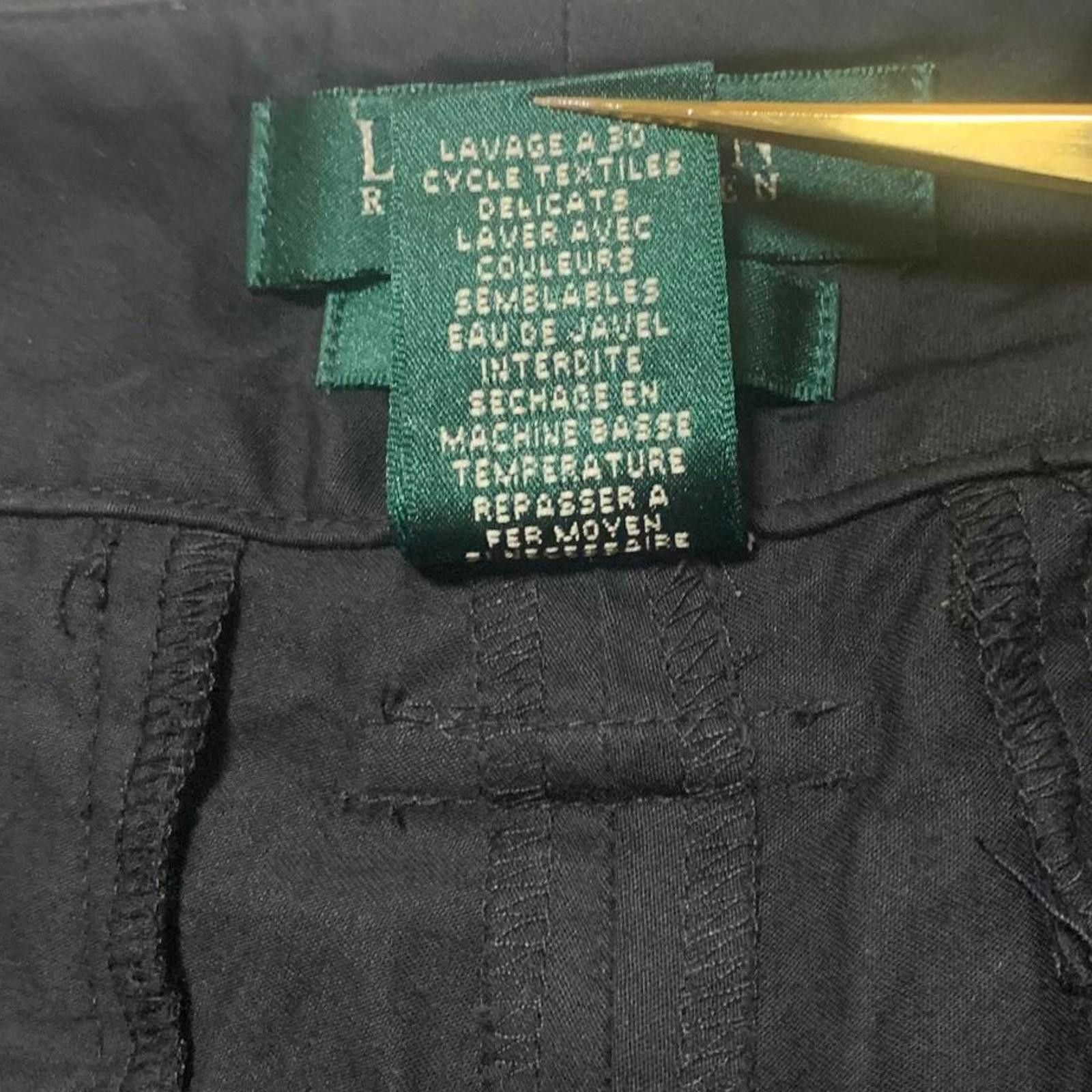 Lauren Ralph Lauren Lauren Ralph Lauren Women's 6P Black Wide Leg Gaucho Pants Size 28" / US 6 / IT 42 - 10 Thumbnail