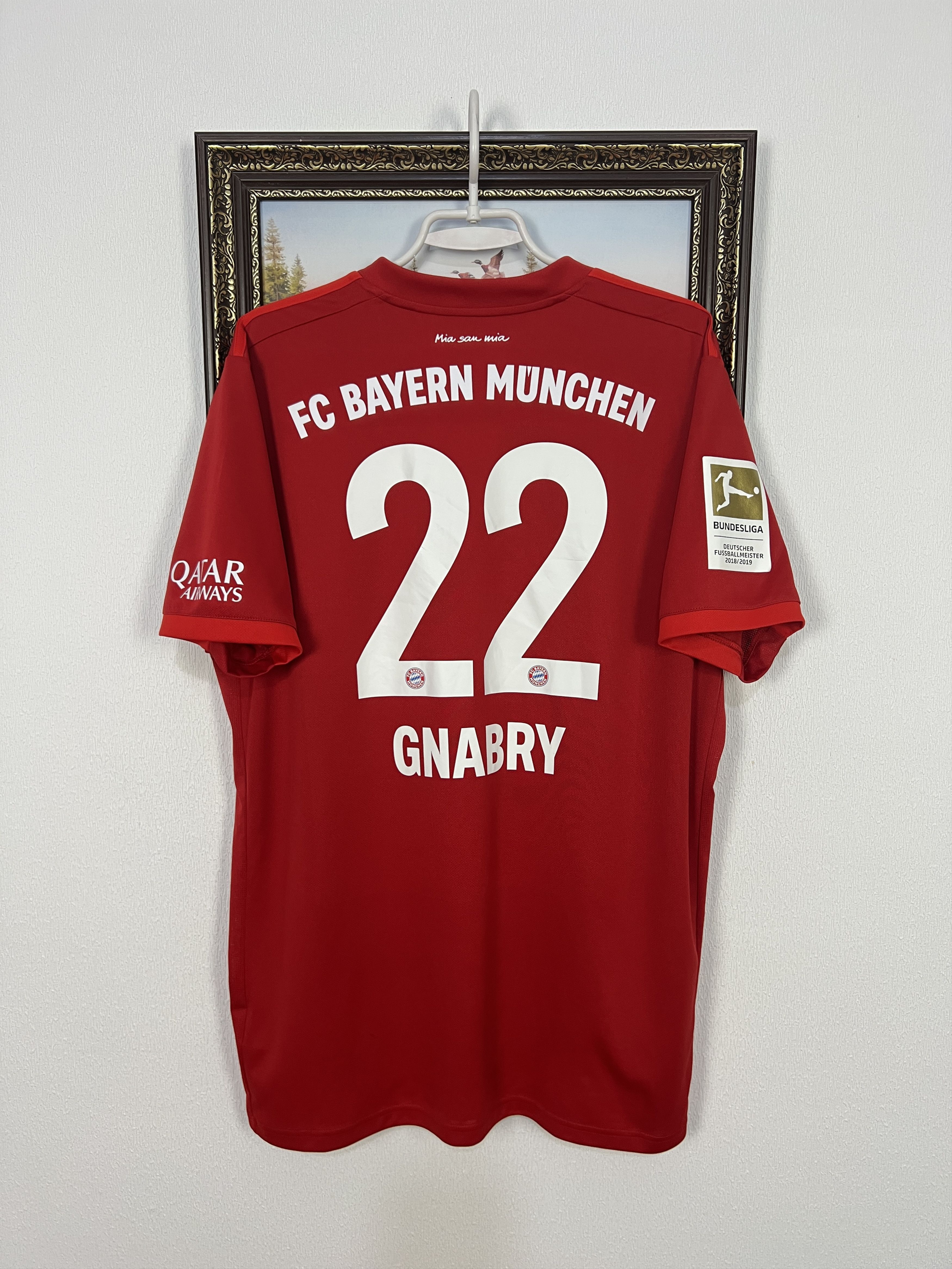 Adidas Bayern Munich Home football shirt 2018 #22 Gnabry Adidas Size US XL / EU 56 / 4 - 1 Thumbnail
