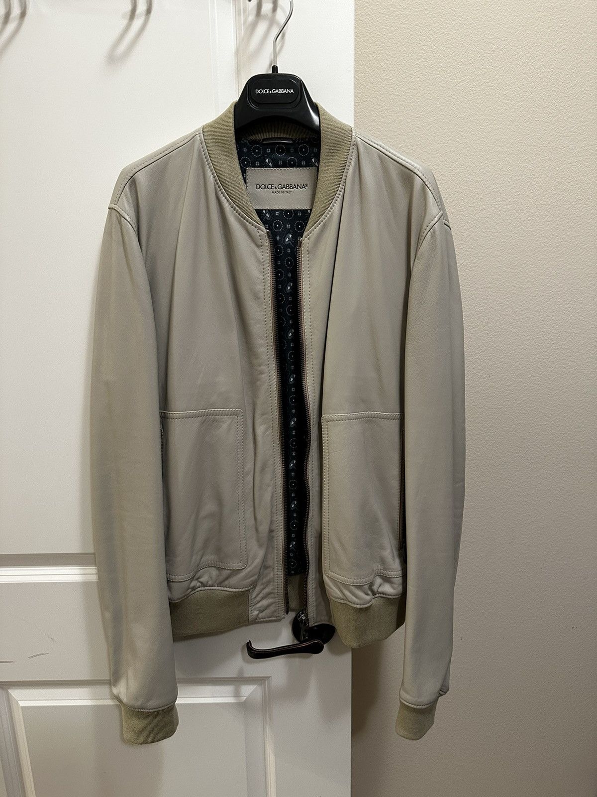 Dolce & Gabbana Dolce & Gabbana Leather Jacket Size US L / EU 52-54 / 3 - 1 Thumbnail