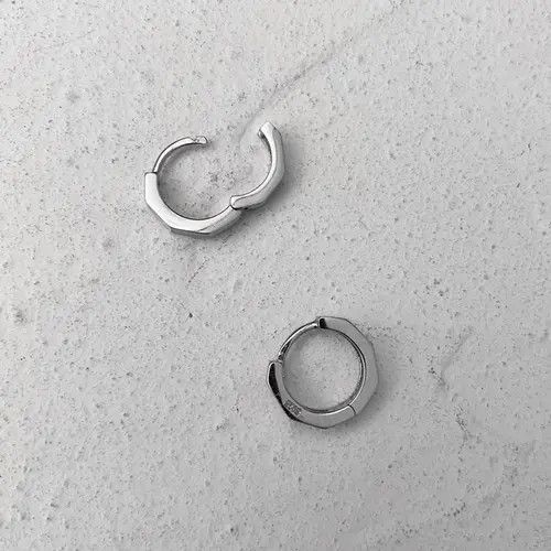Vintage 100%925 silver retro punk earrings Size ONE SIZE - 3 Thumbnail