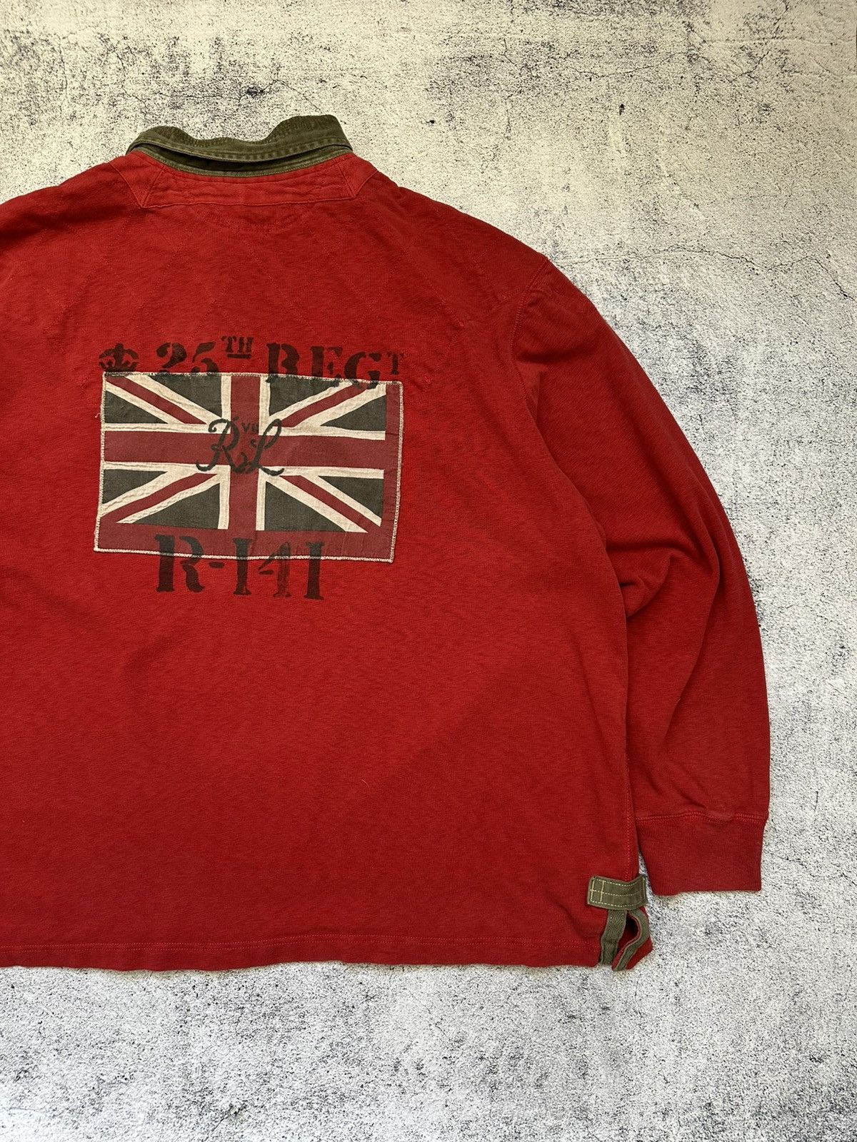 Polo Ralph Lauren Great Britain Polo Ralph Lauren Long Sleeve Flag Y2K Size US XXL / EU 58 / 5 - 6 Thumbnail