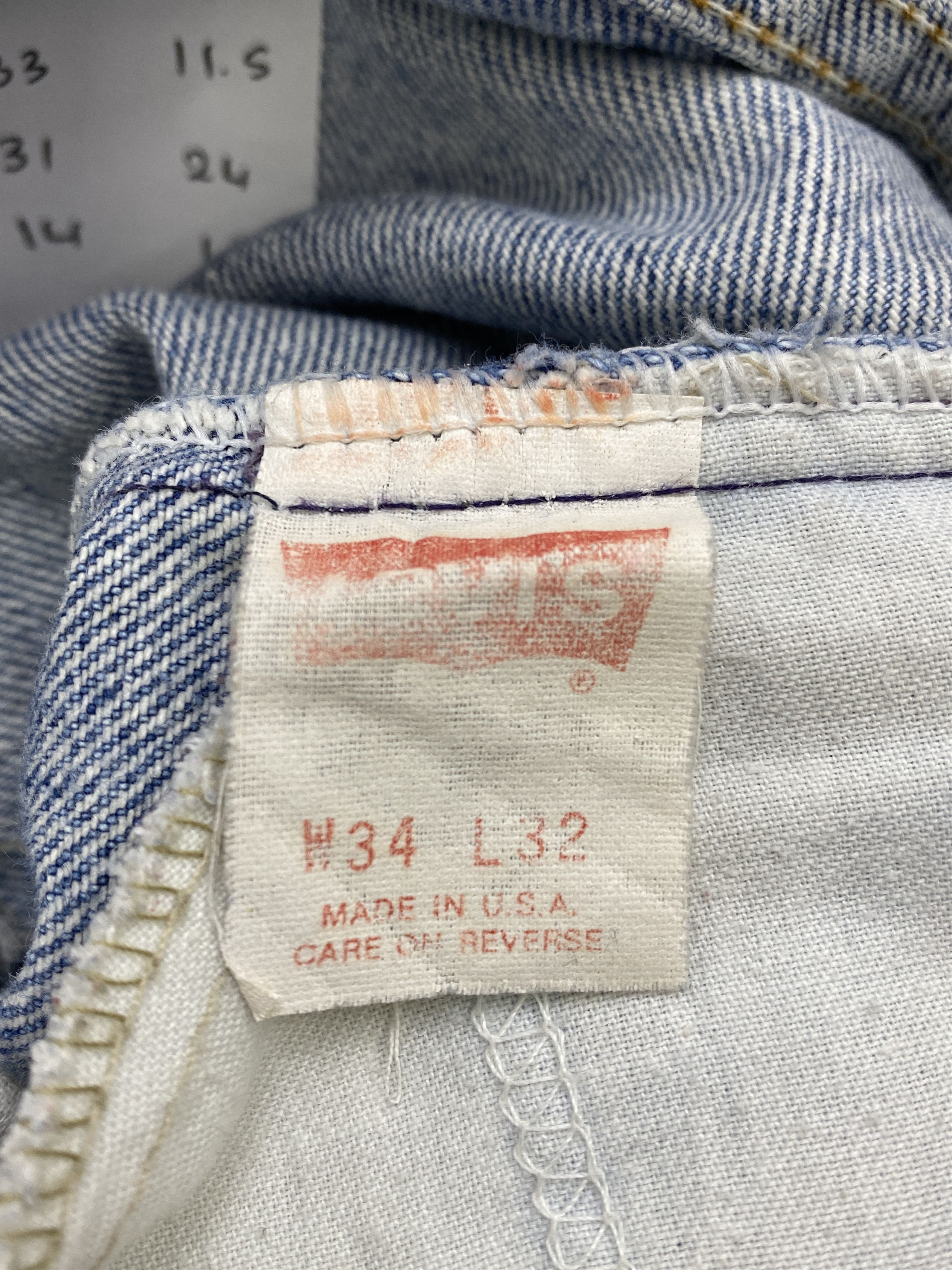 Levi's × Vintage Light Washed Vintage 90s Levi's 550 Orange Tabs Jeans Size US 33 - 7 Thumbnail