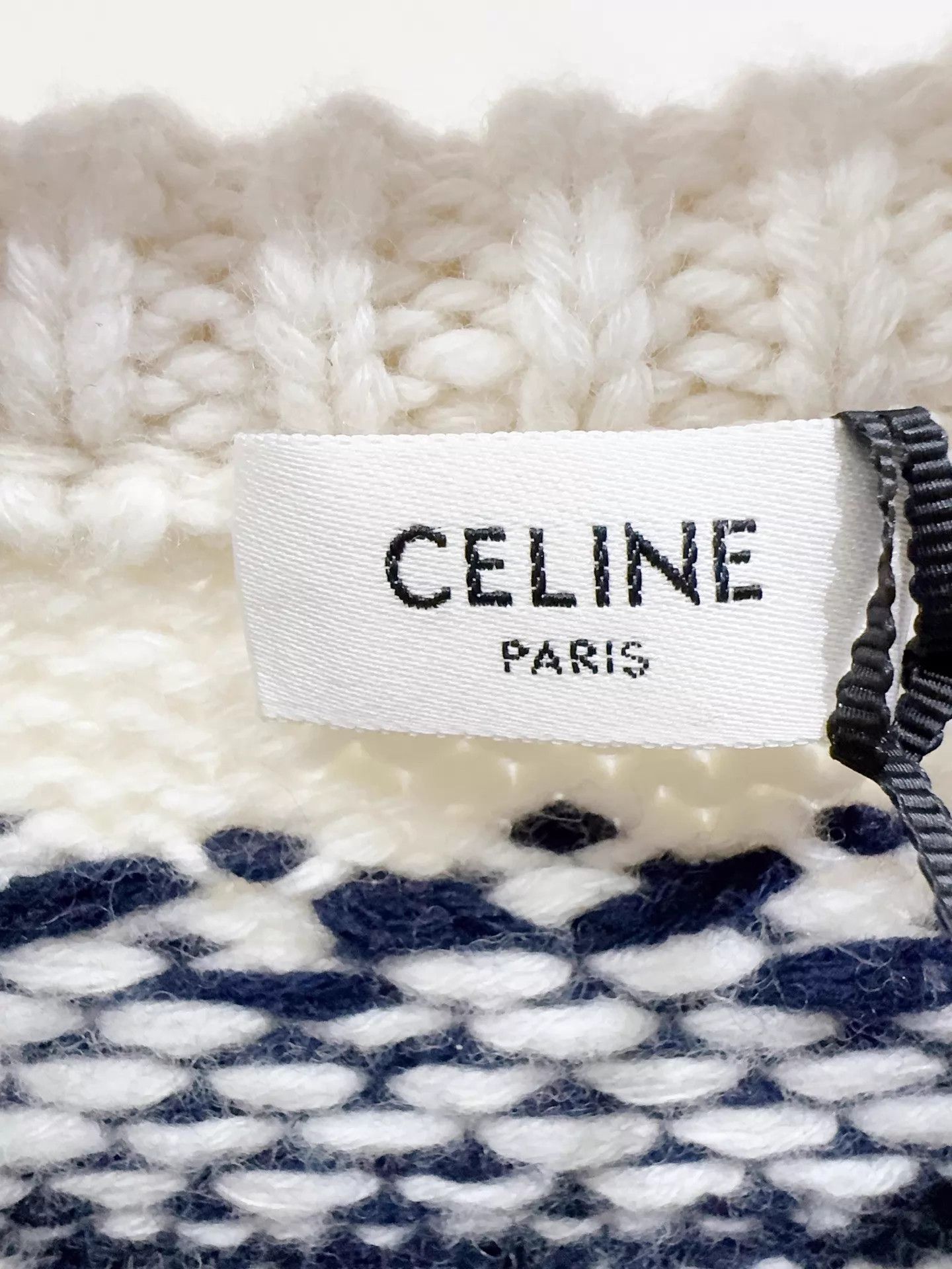 Celine Celine Triomphe Fair Isle Wool-Cashmere Sweater M Size M / US 6-8 / IT 42-44 - 2 Thumbnail
