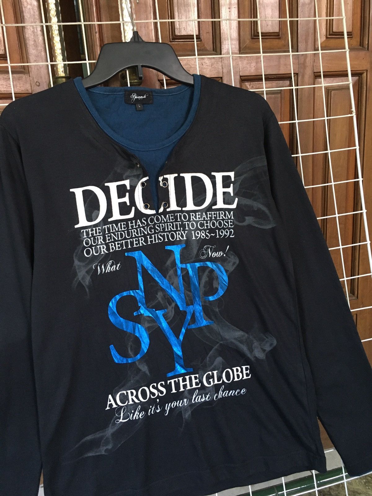 If Six Was Nine × Japanese Brand × Yasuyuki Ishii Y2K Spinash poem Size US L / EU 52-54 / 3 - 2 Thumbnail
